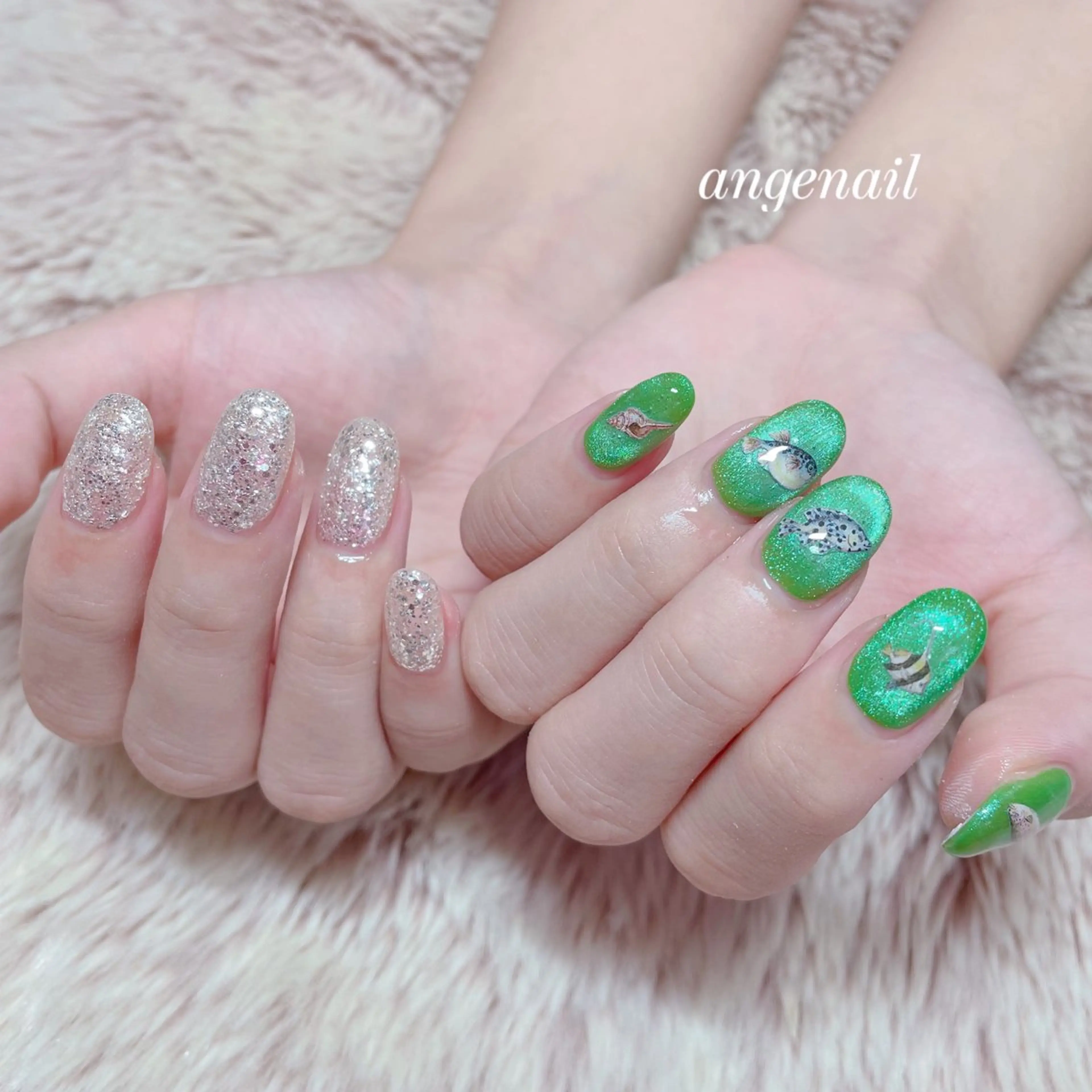 ネイル 持ち込み ハンドネイル オーナーネイリスト MAKIのネイルデザイン