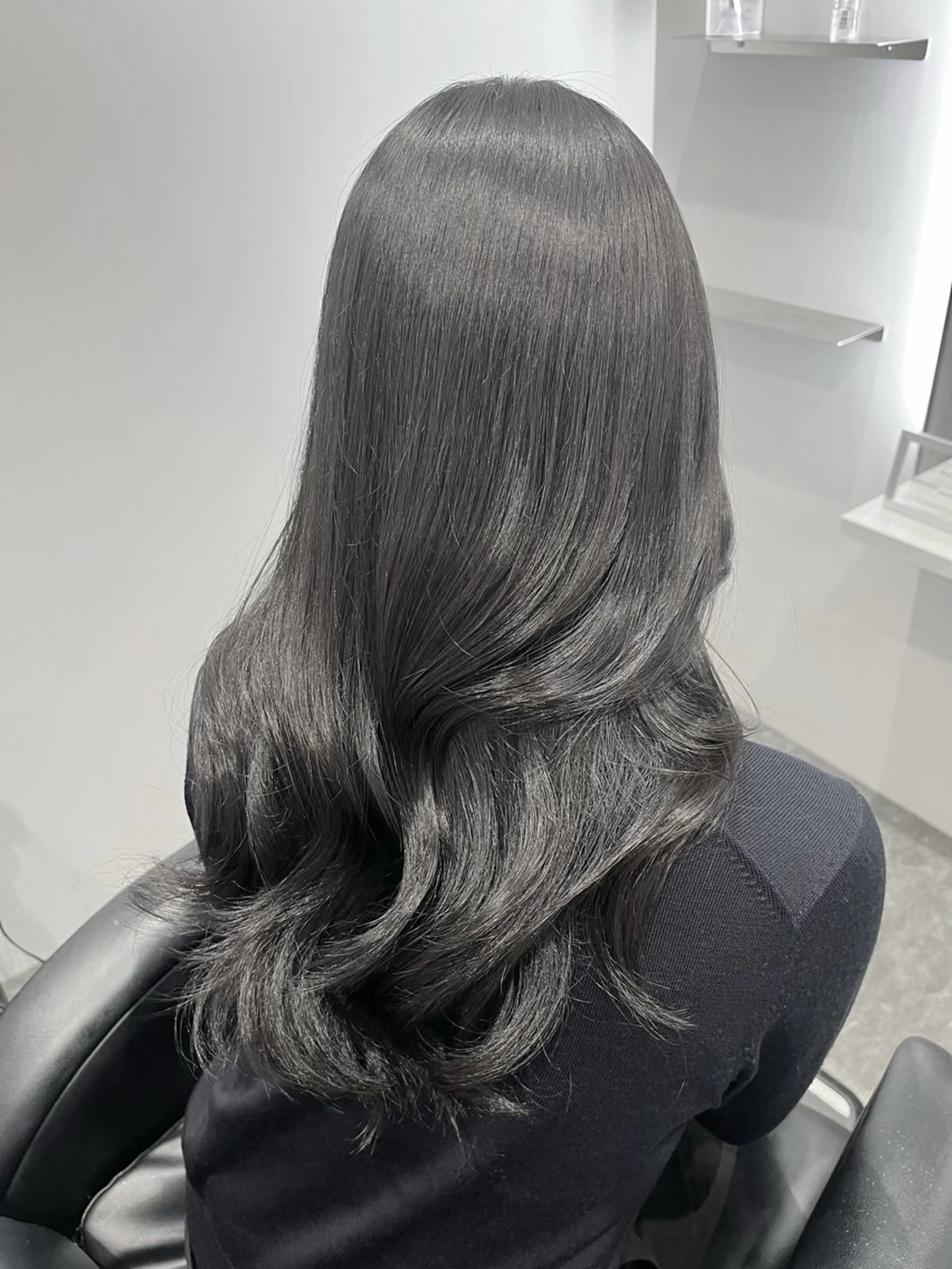 ロング カット ヘアカラー 岡本葵子カットモデル ┊束感マツエクのマツエク・マツパデザイン