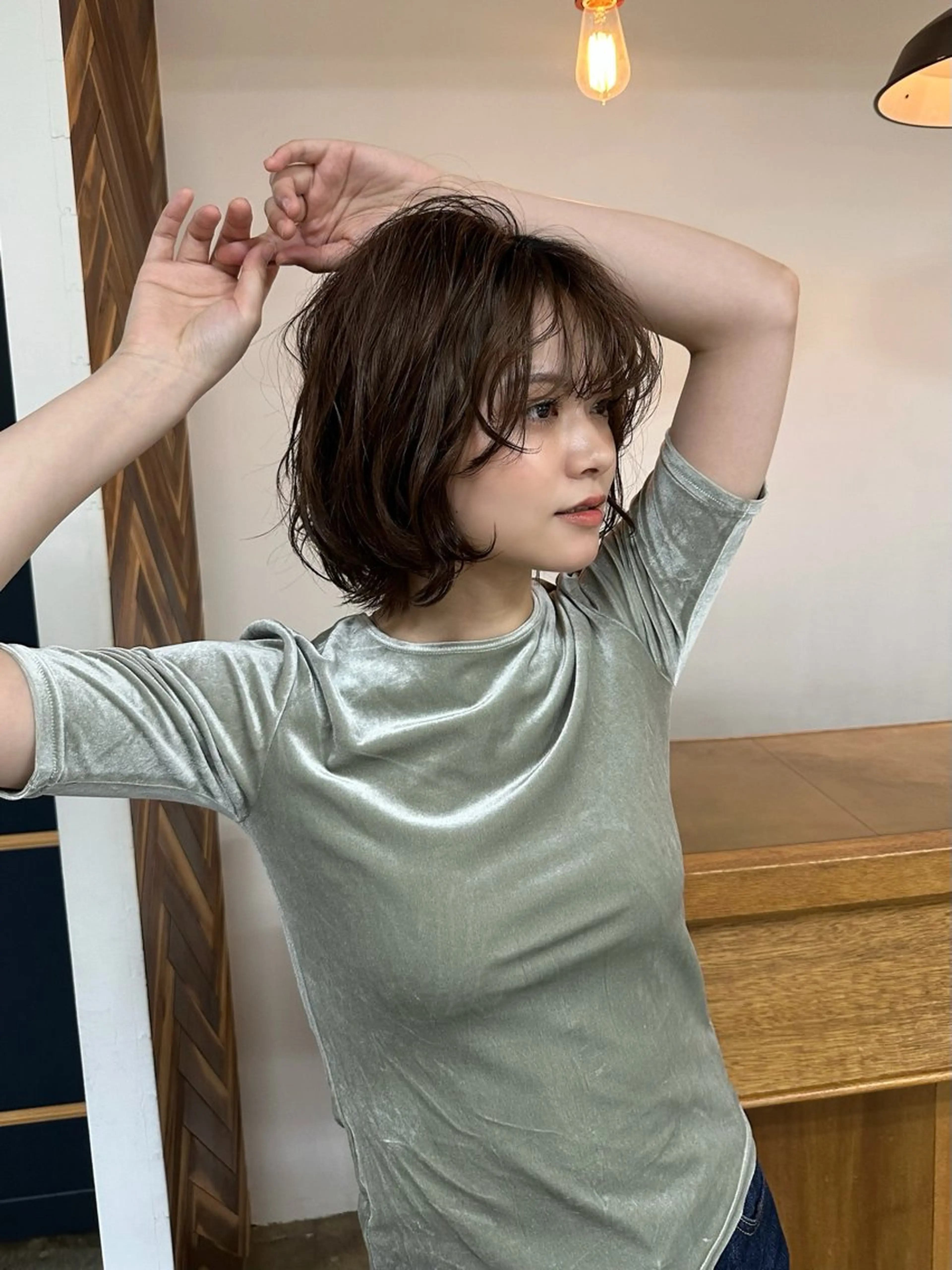 ショート ボブ ショートヘア NAGISA 🎀透明感カラー🎀のヘアスタイル