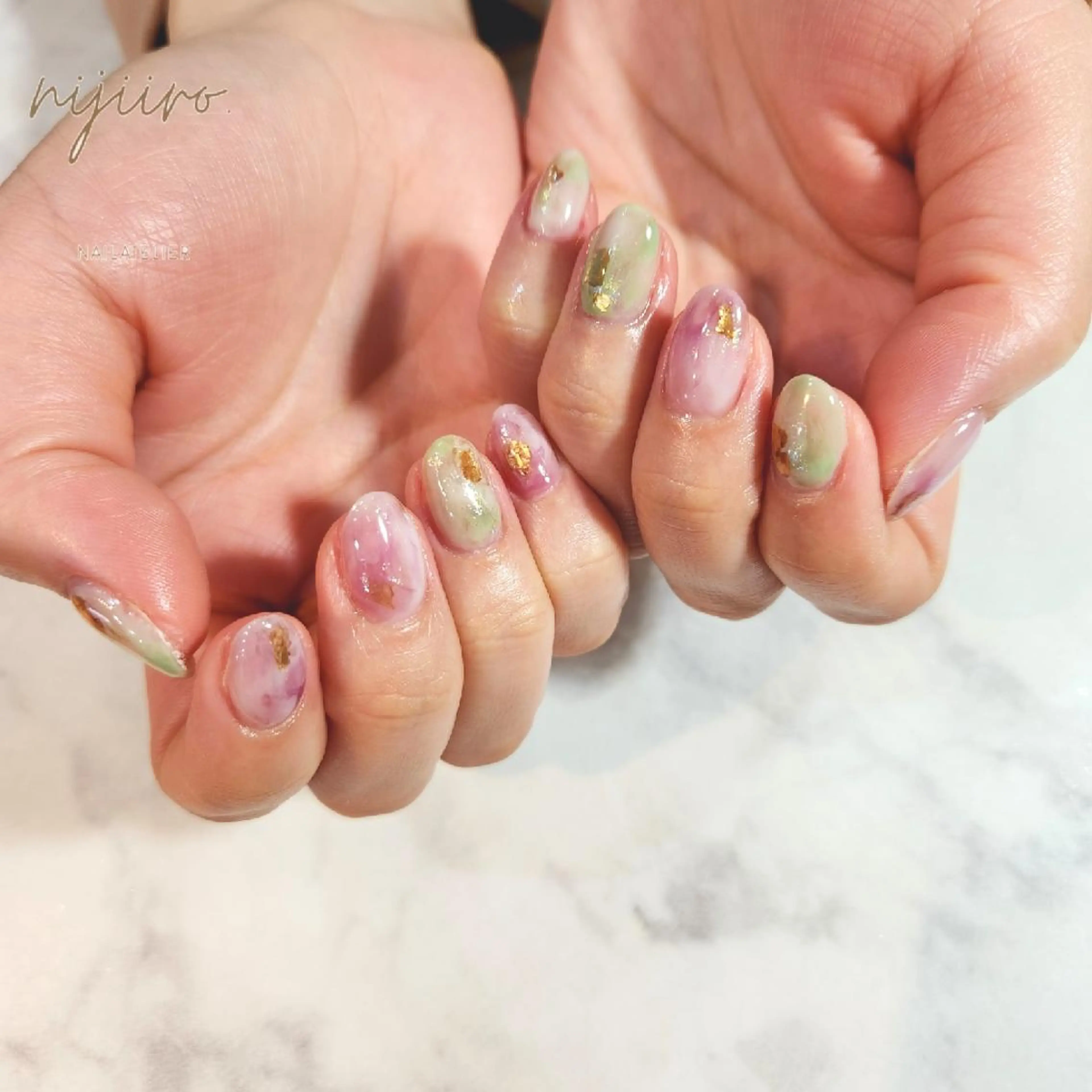 ネイル ハンドネイル nailatelier nijiiro.所属・nijiiro🌈 サトウのネイルデザイン