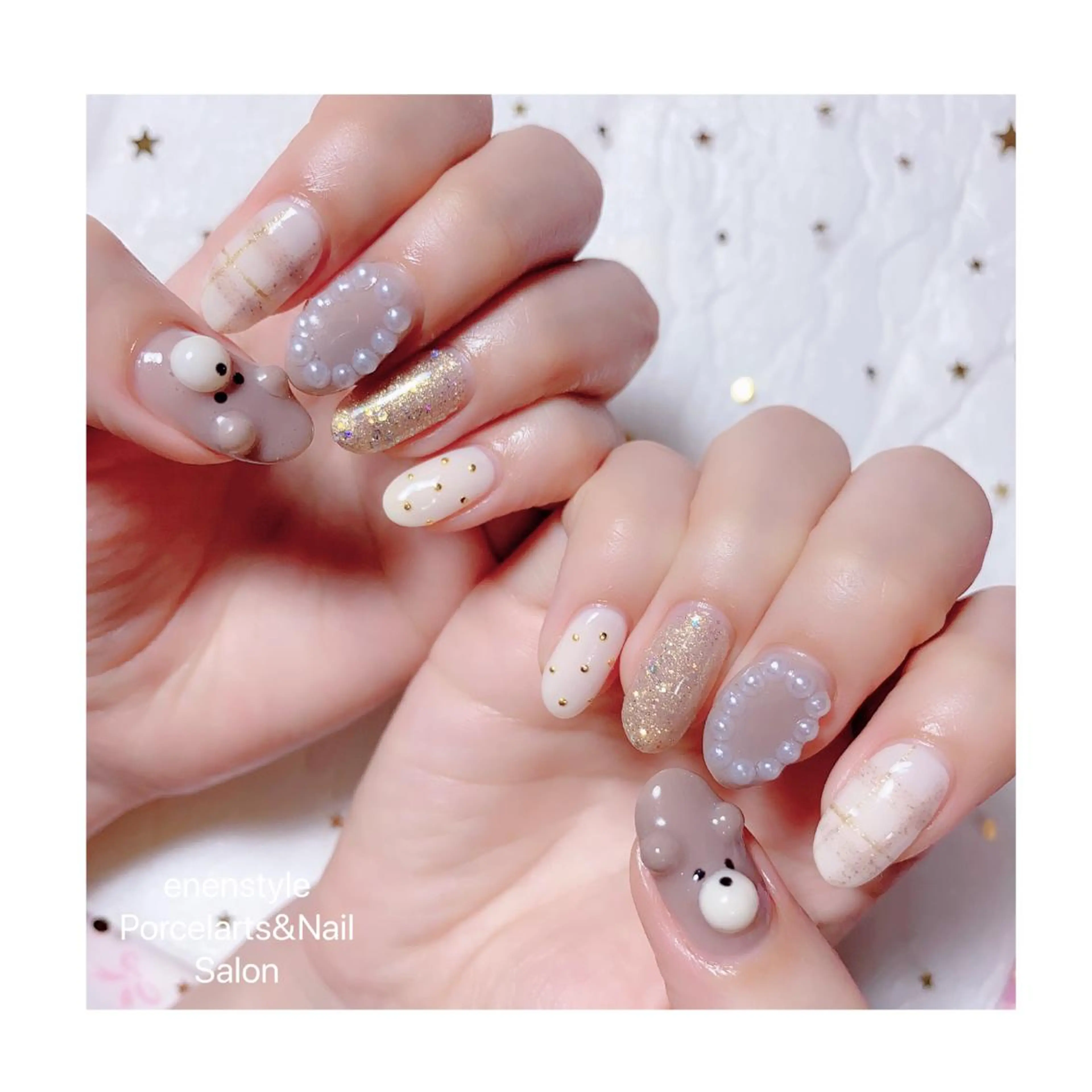 ミディアム ネイル ジェルネイル ニュアンスネイル オフィスネイル ワンカラーネイル パラジェル ハンドネイル 👑enen style👑のネイルデザイン