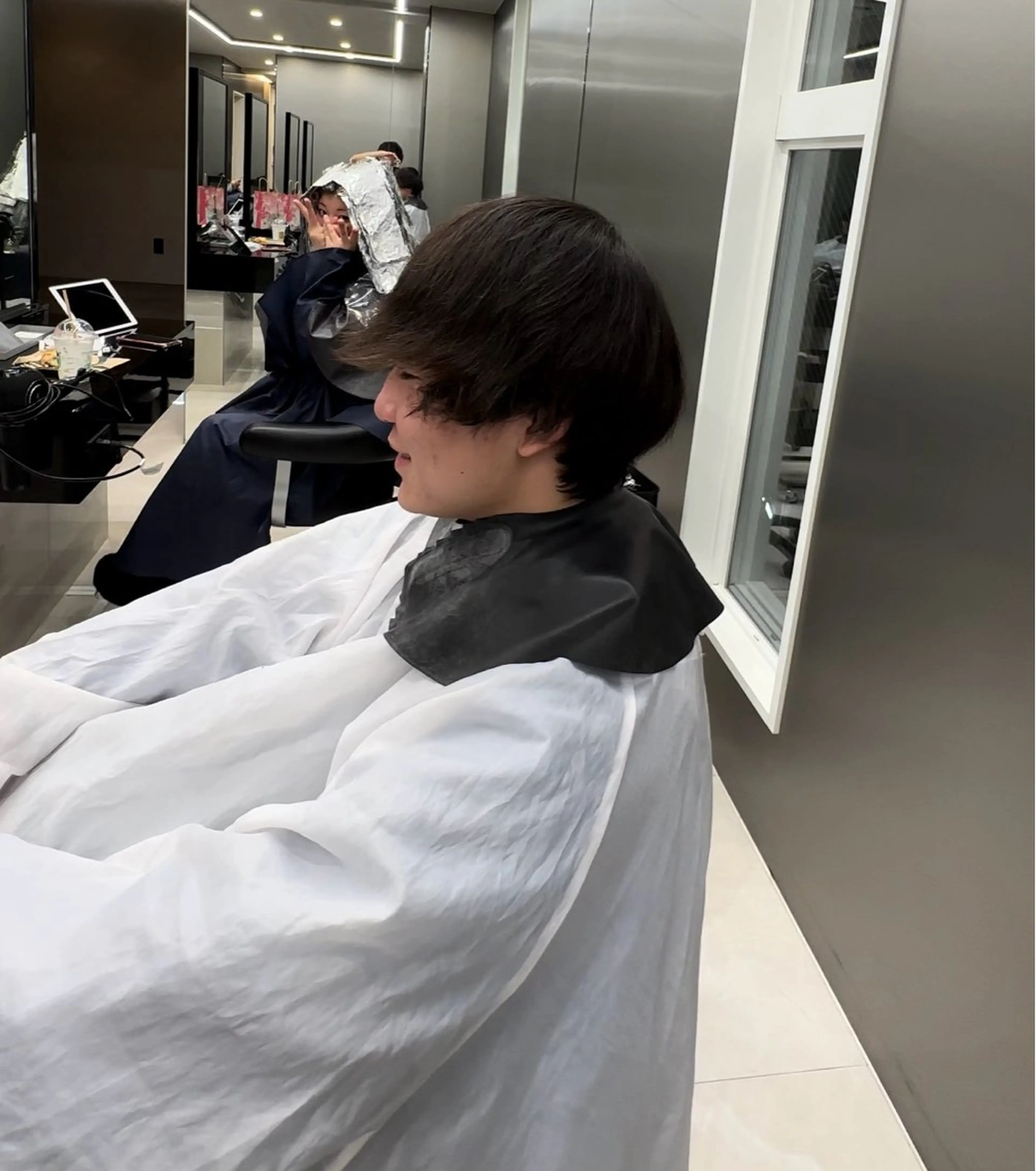 パーマ メンズ メンズブリーチ メンズパーマ スペインカール ✨【髪質改善/縮毛 矯正】✨ゆうほのヘアスタイル