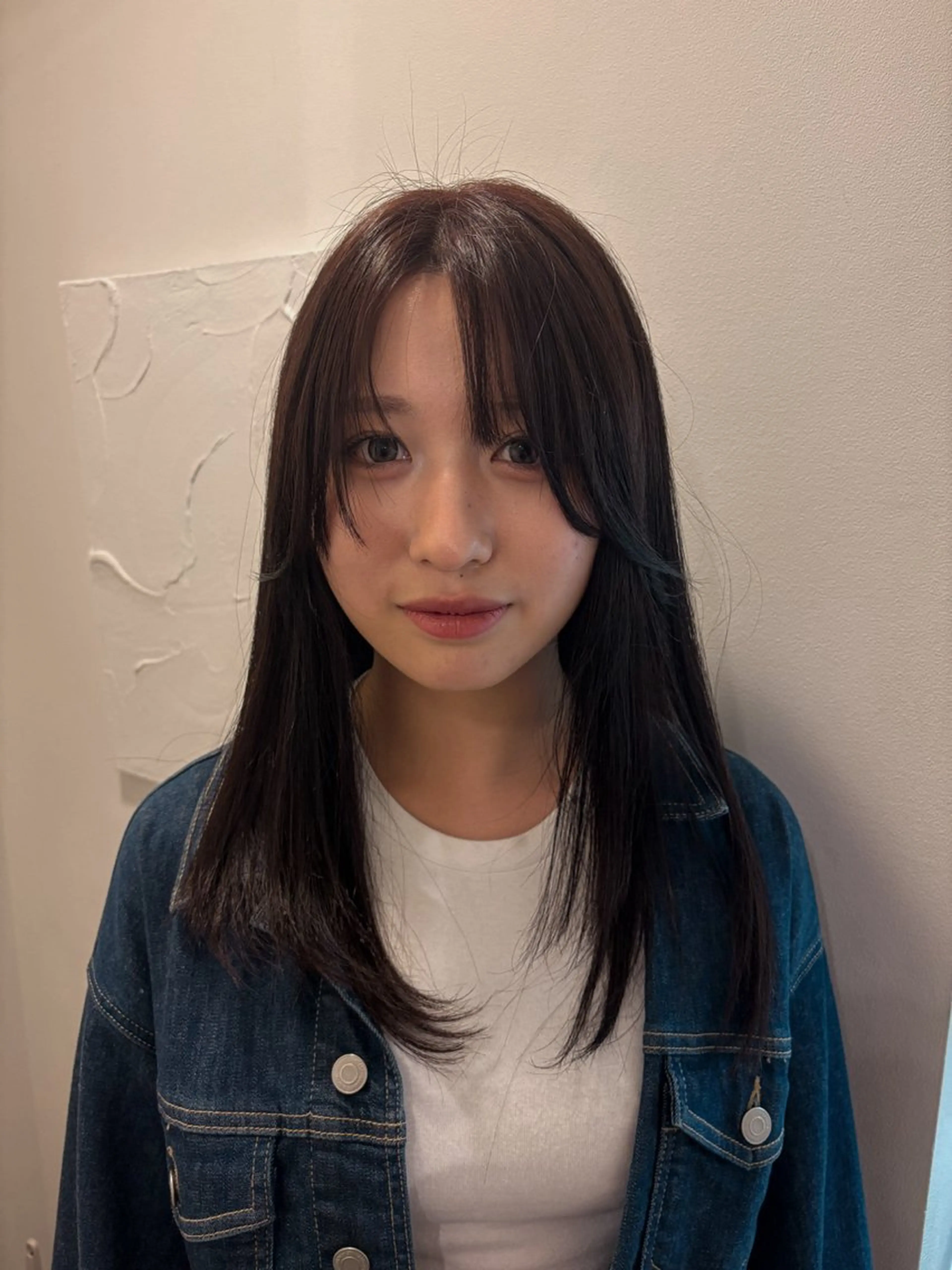 セミロング ピンクブラウン ヘアカラー 峰尾 陽斗のヘアスタイル