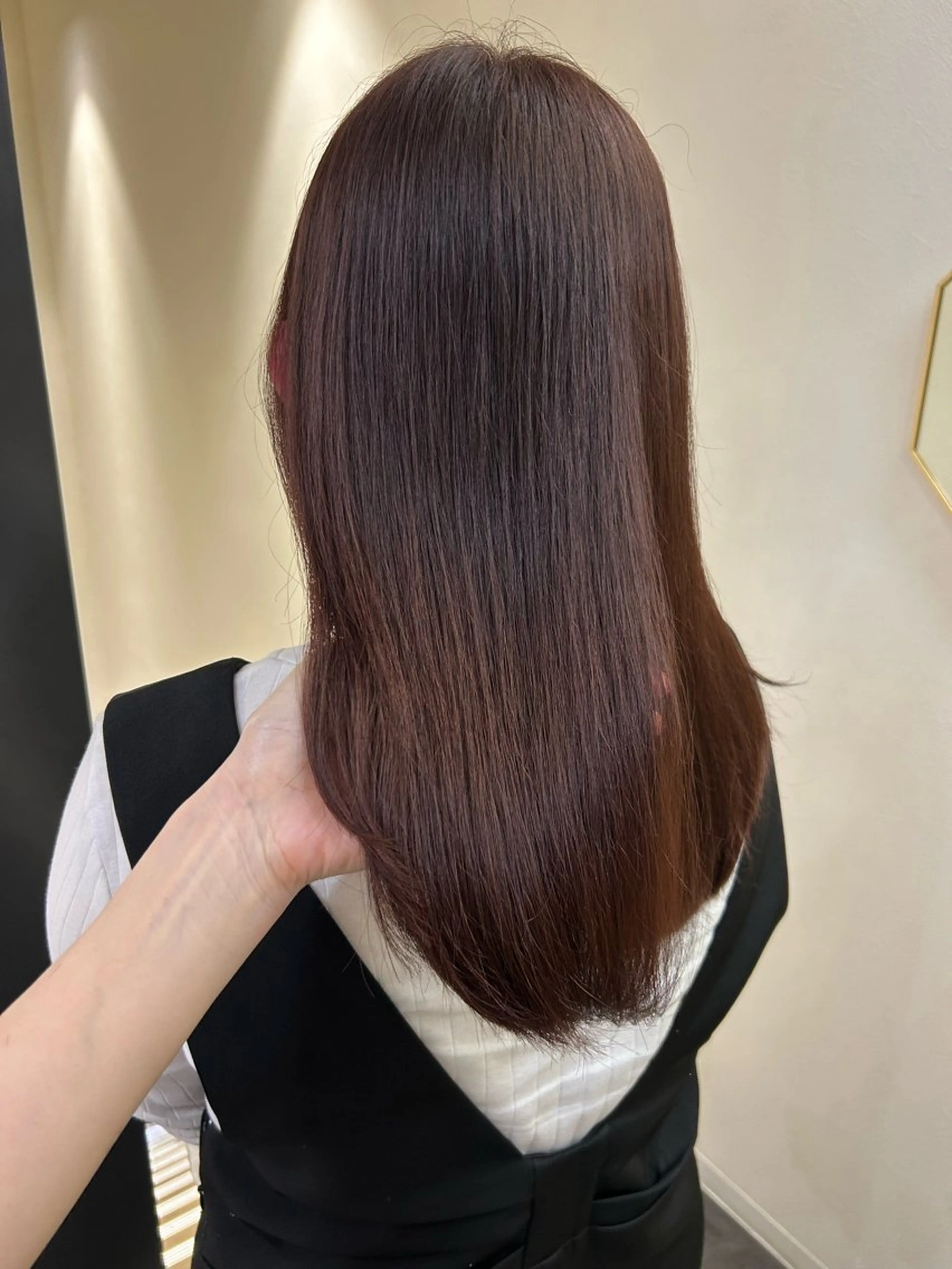 ロング カラー ブラウンカラー ピンクカラー ピンクブラウン hub hair レイヤー/透明感のヘアスタイル