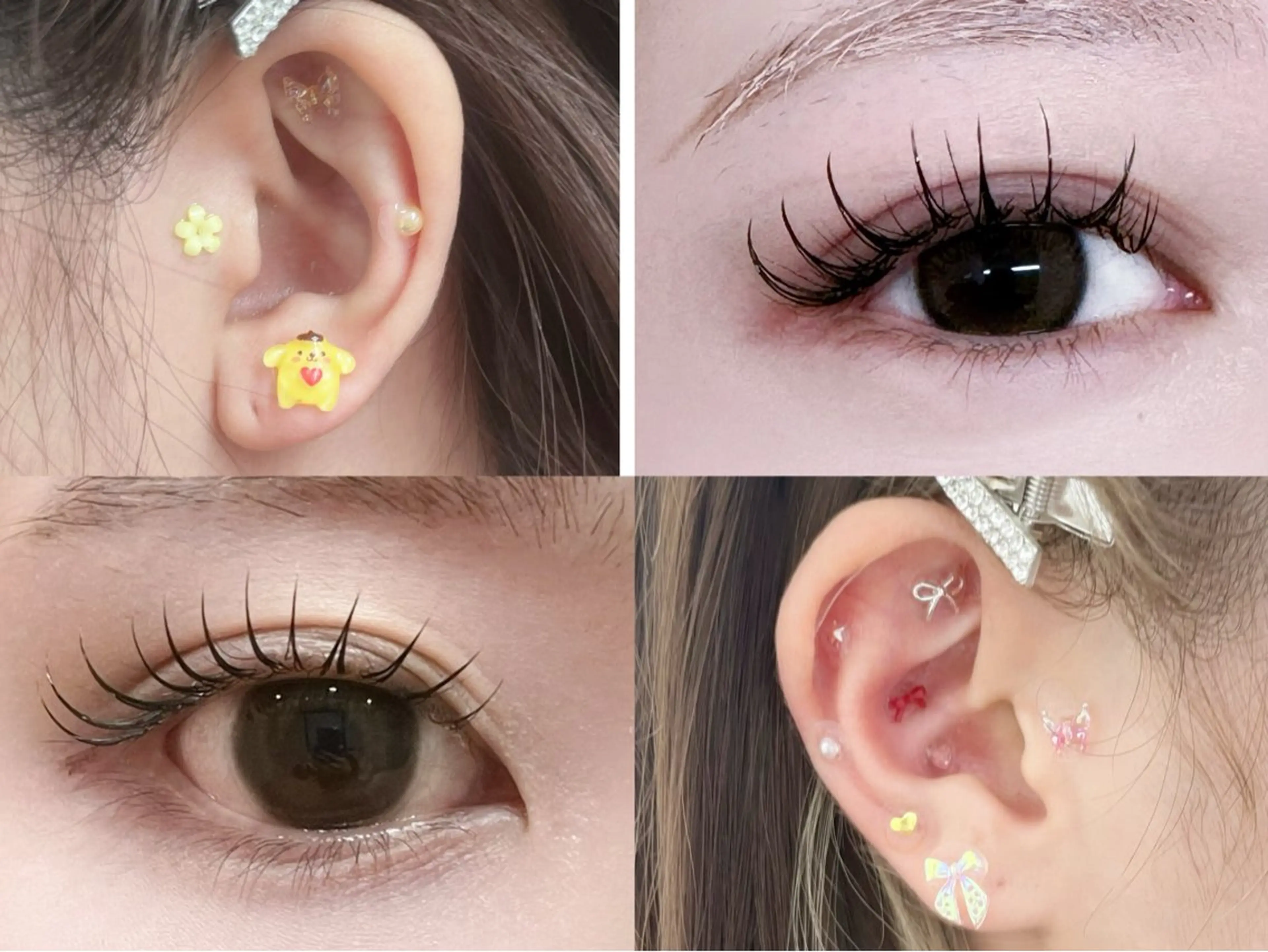 【✨お得セット✨】束感まつぱ➕耳ツボジュエリー6個【4900】コーティング剤込み‼️の写真