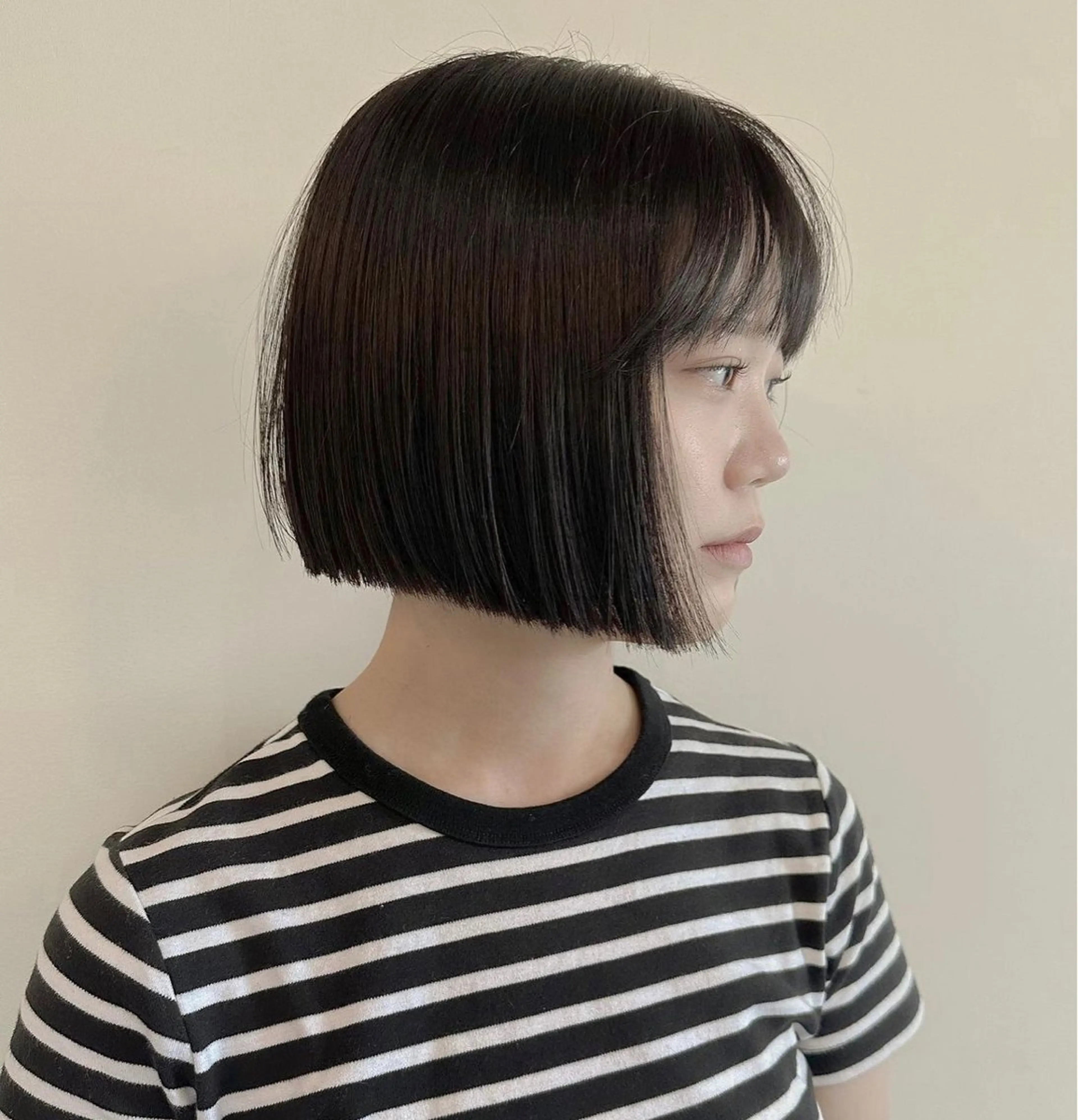 【U-28 期間限定価格でご案内✨】韓国ボブカット+縮毛矯正（⚠︎仕上がりボブのみ対応）の写真