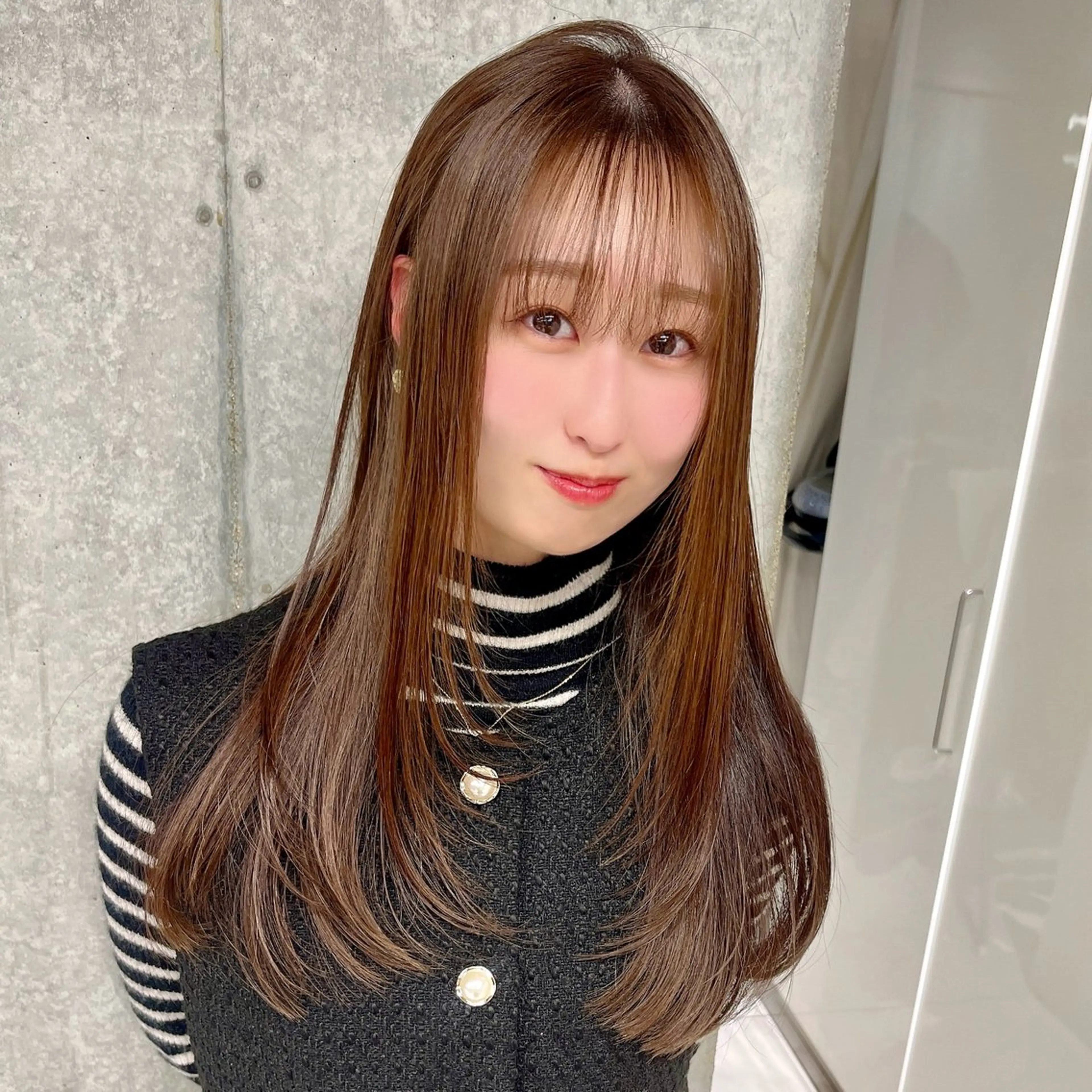 ロング カラー レイヤーカット カット ヘアカラー りおな/髪質改善/ カラー /平尾のヘアスタイル