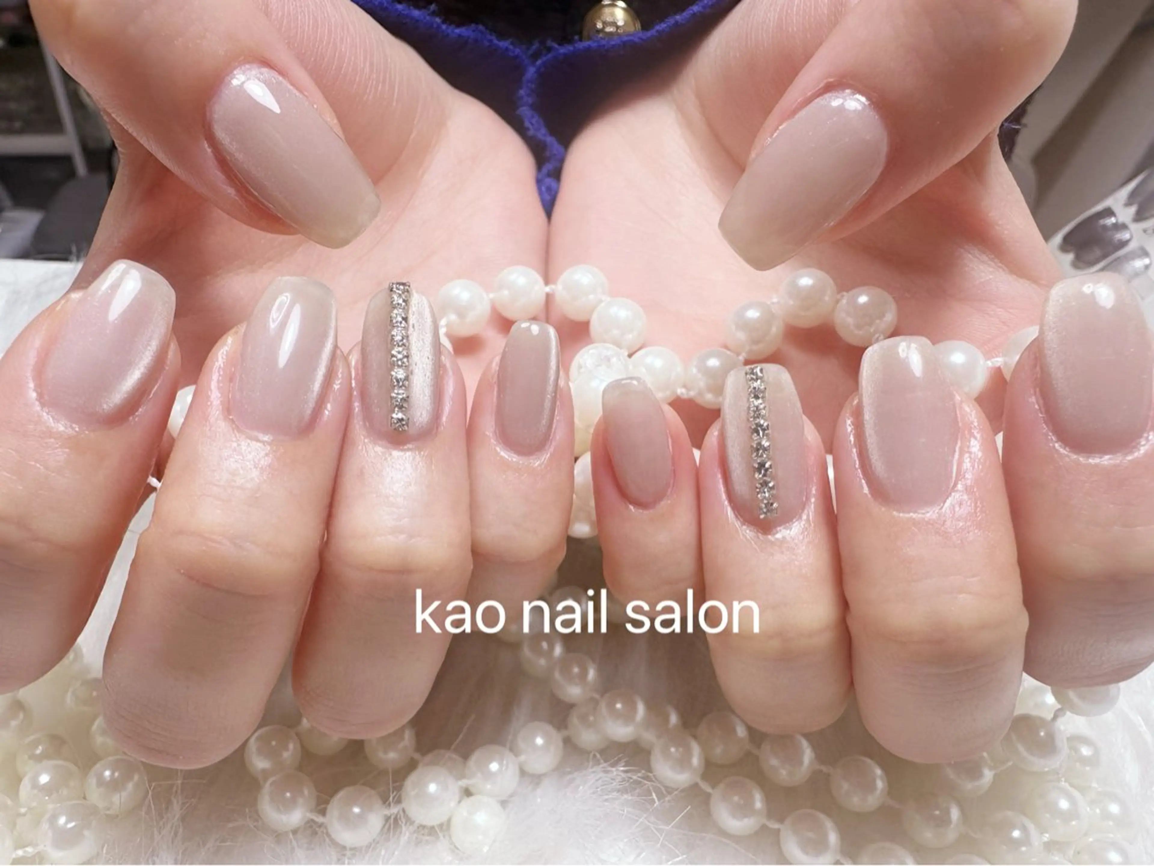 ネイル ハンドネイル kao nail マグネット/長さだしのネイルデザイン