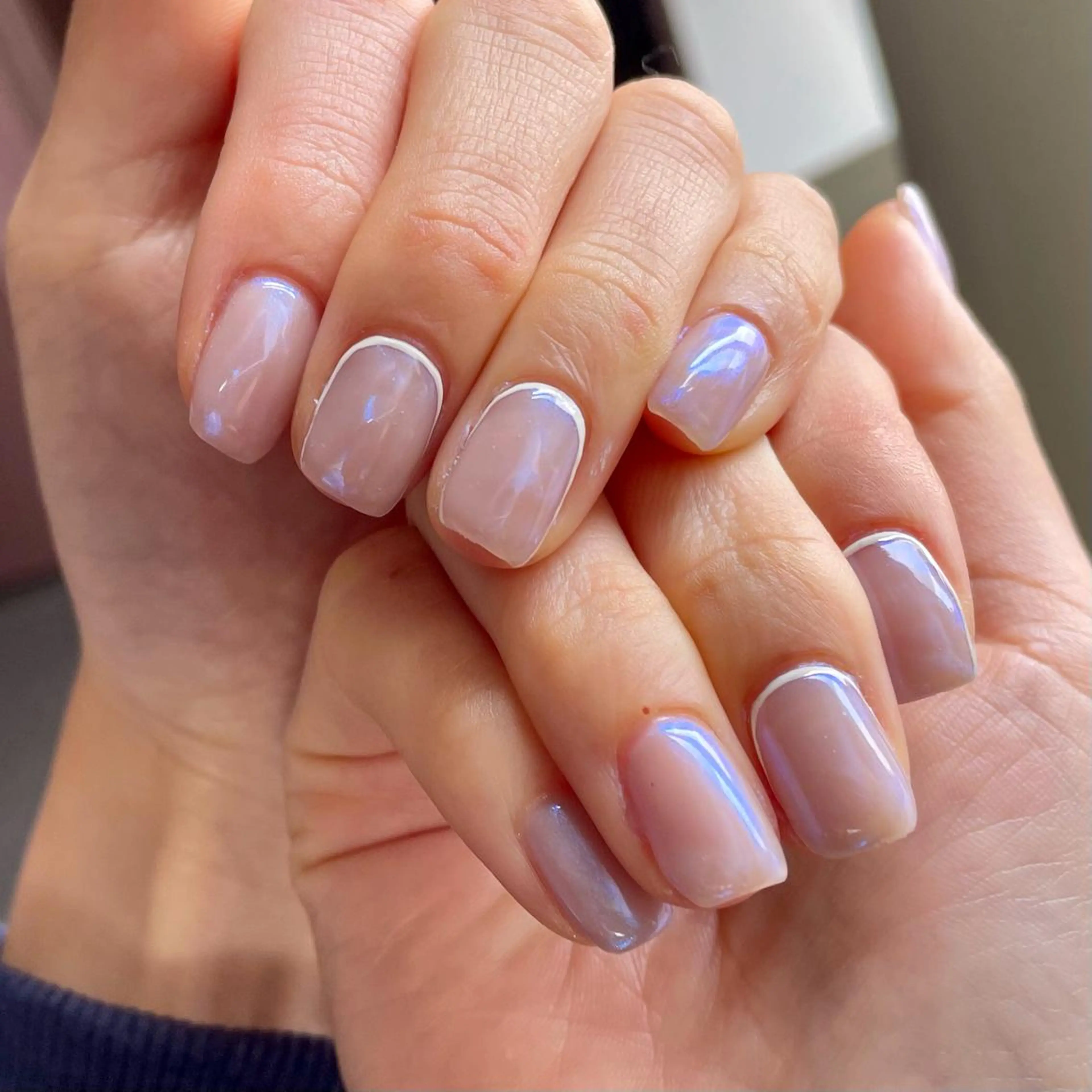 ネイル オーロラネイル ミラーネイル 奥園 良恵のネイルデザイン