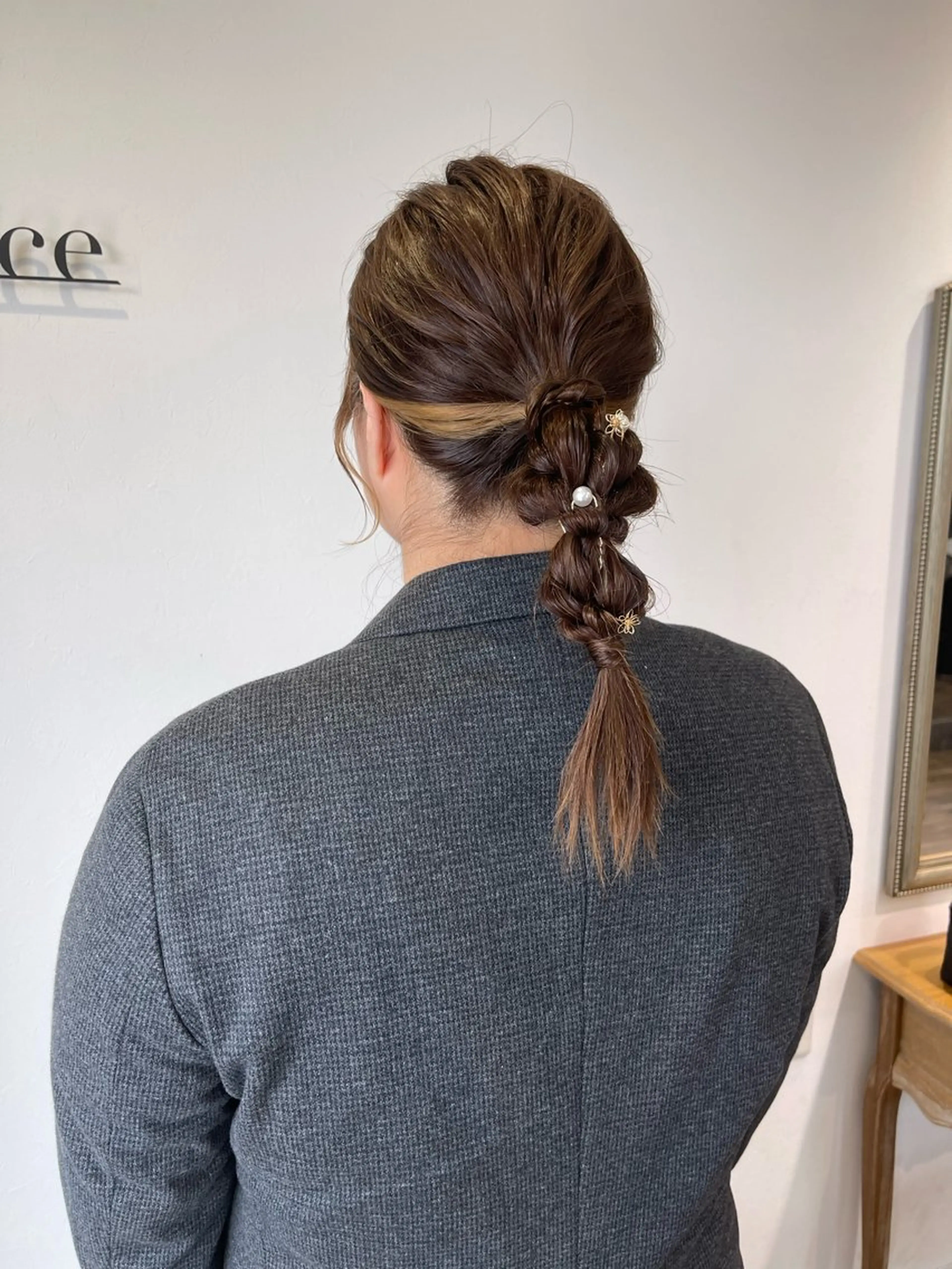 セミロング ヘアアレンジ ヘアセット Felice Erikaのヘアスタイル