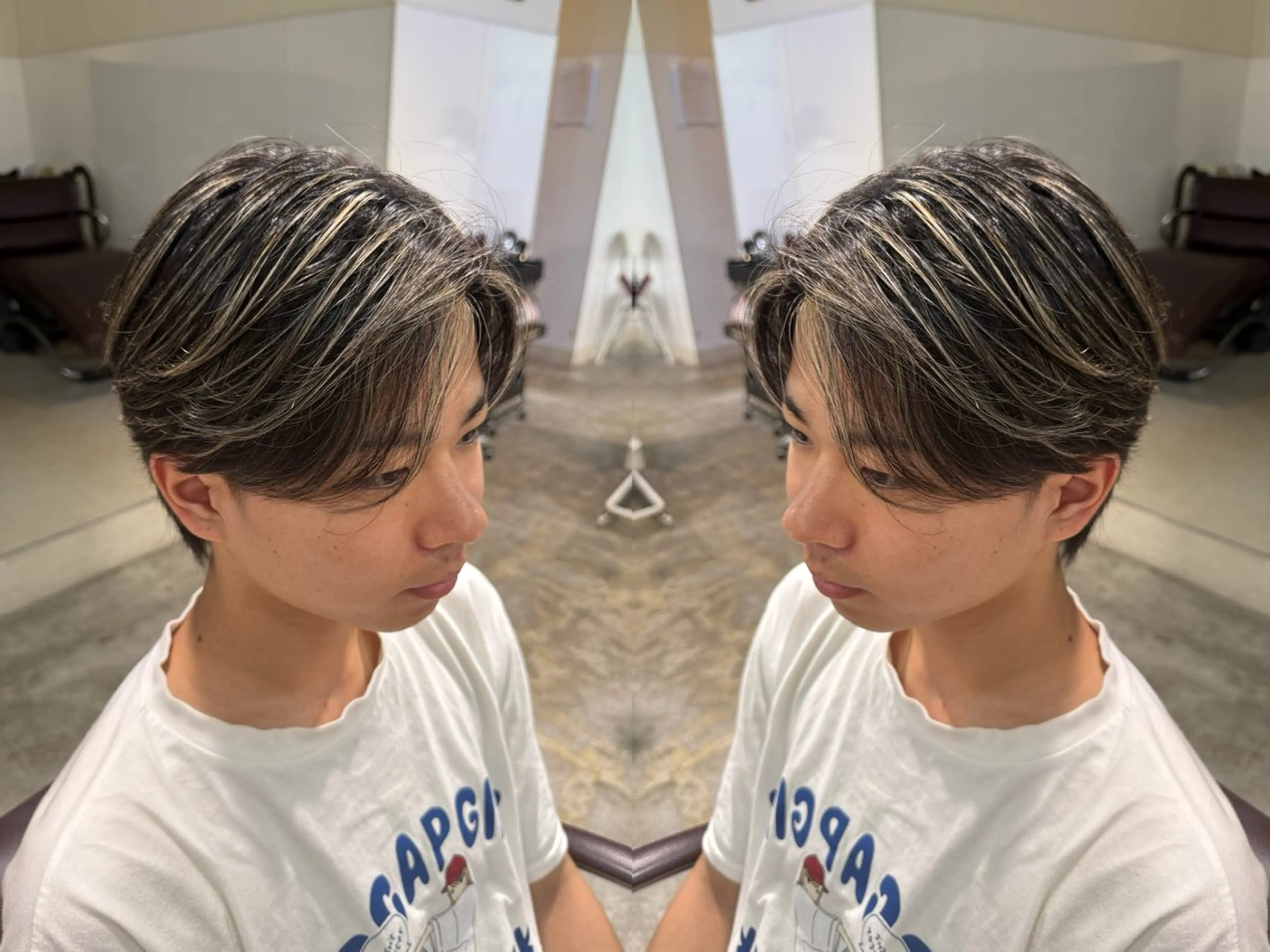 カラー パーマ メンズ 立川サラスト/ ku-ta🎟のヘアスタイル