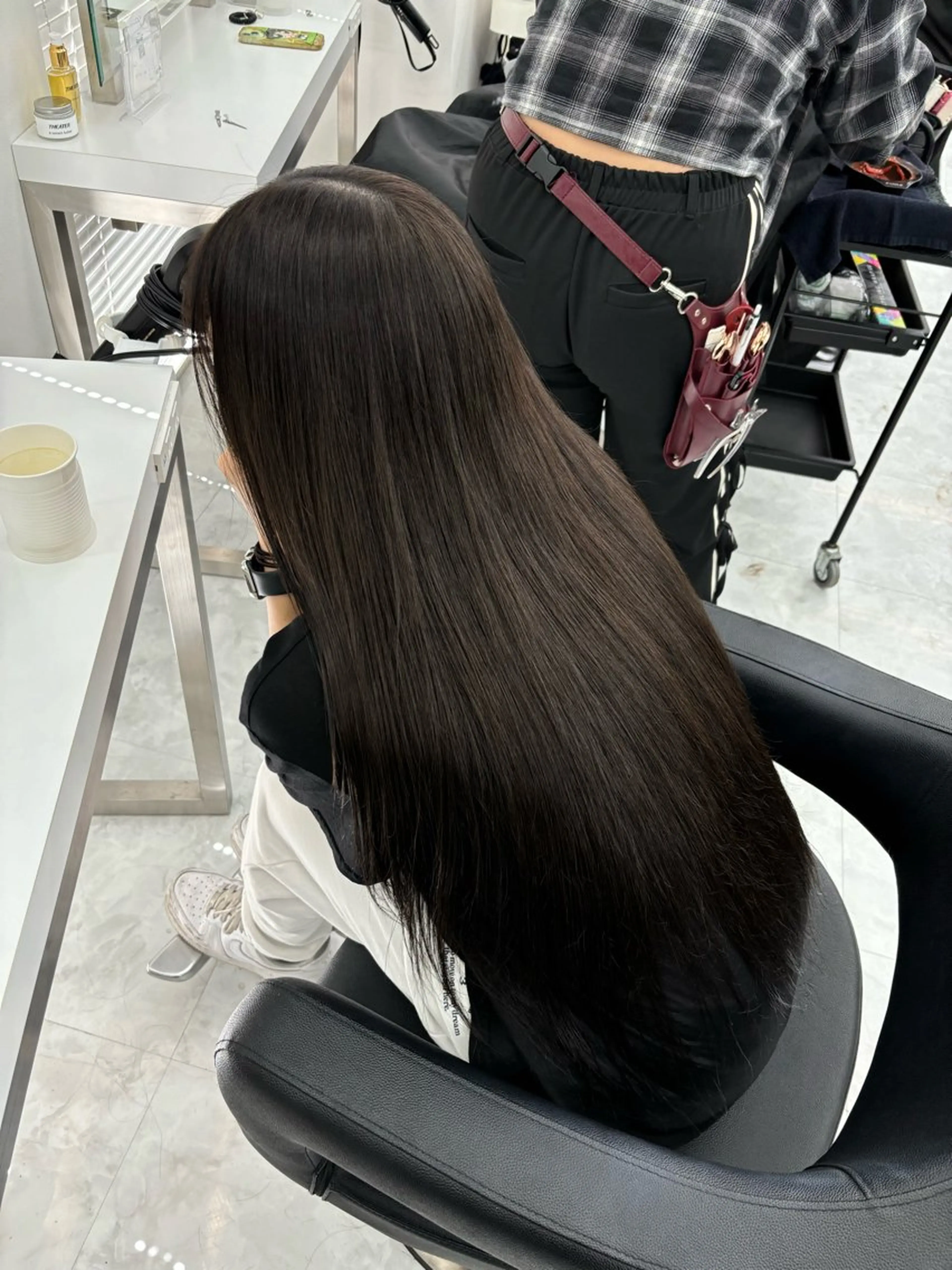 ロング カラー ヘアカラー ヘッドスパ ヘアセット 🫧韓国風透明感 ヘア🫧towaのヘアスタイル