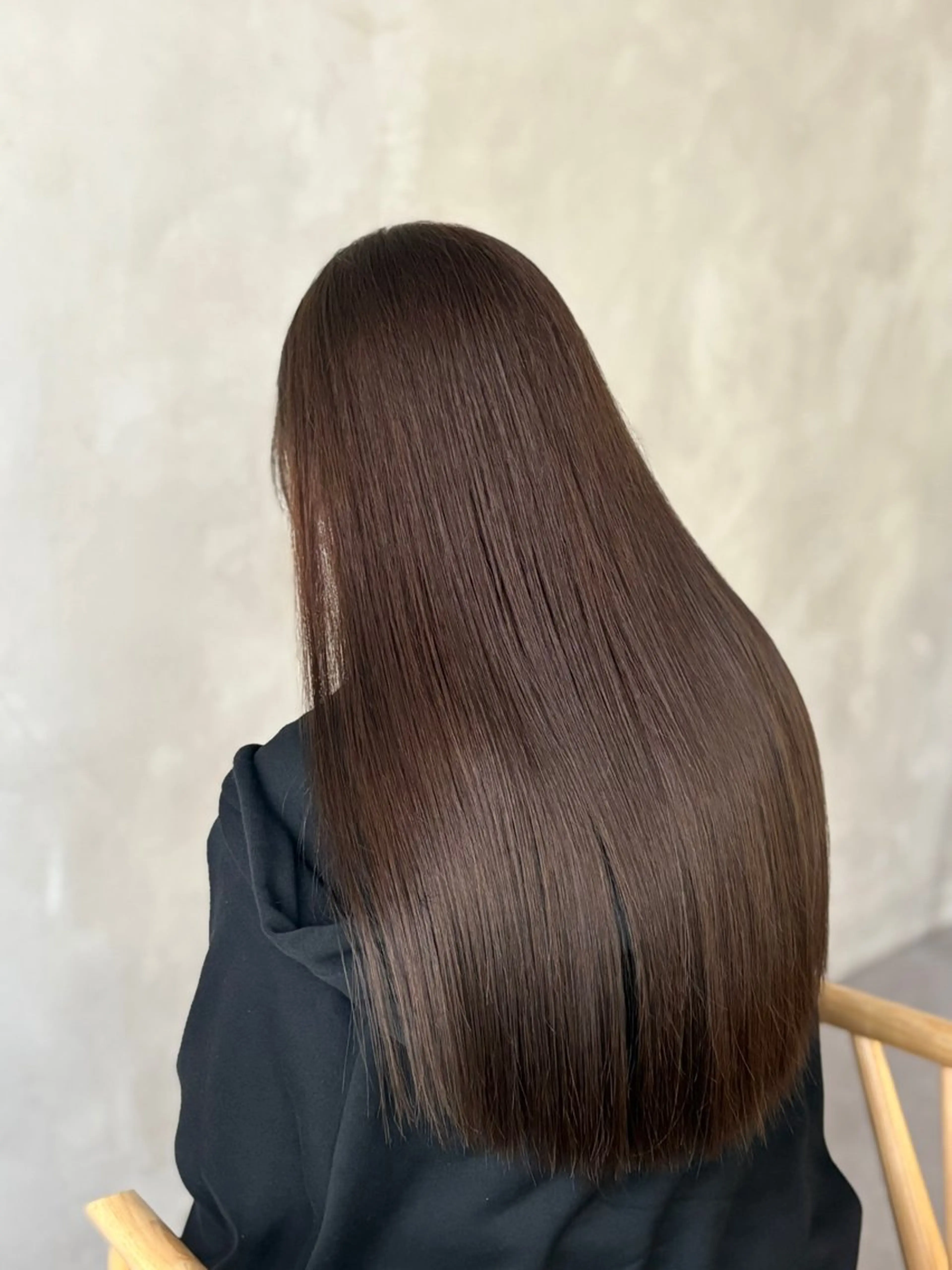 セミロング ヘアカラー トリートメント omocha umiのヘアスタイル