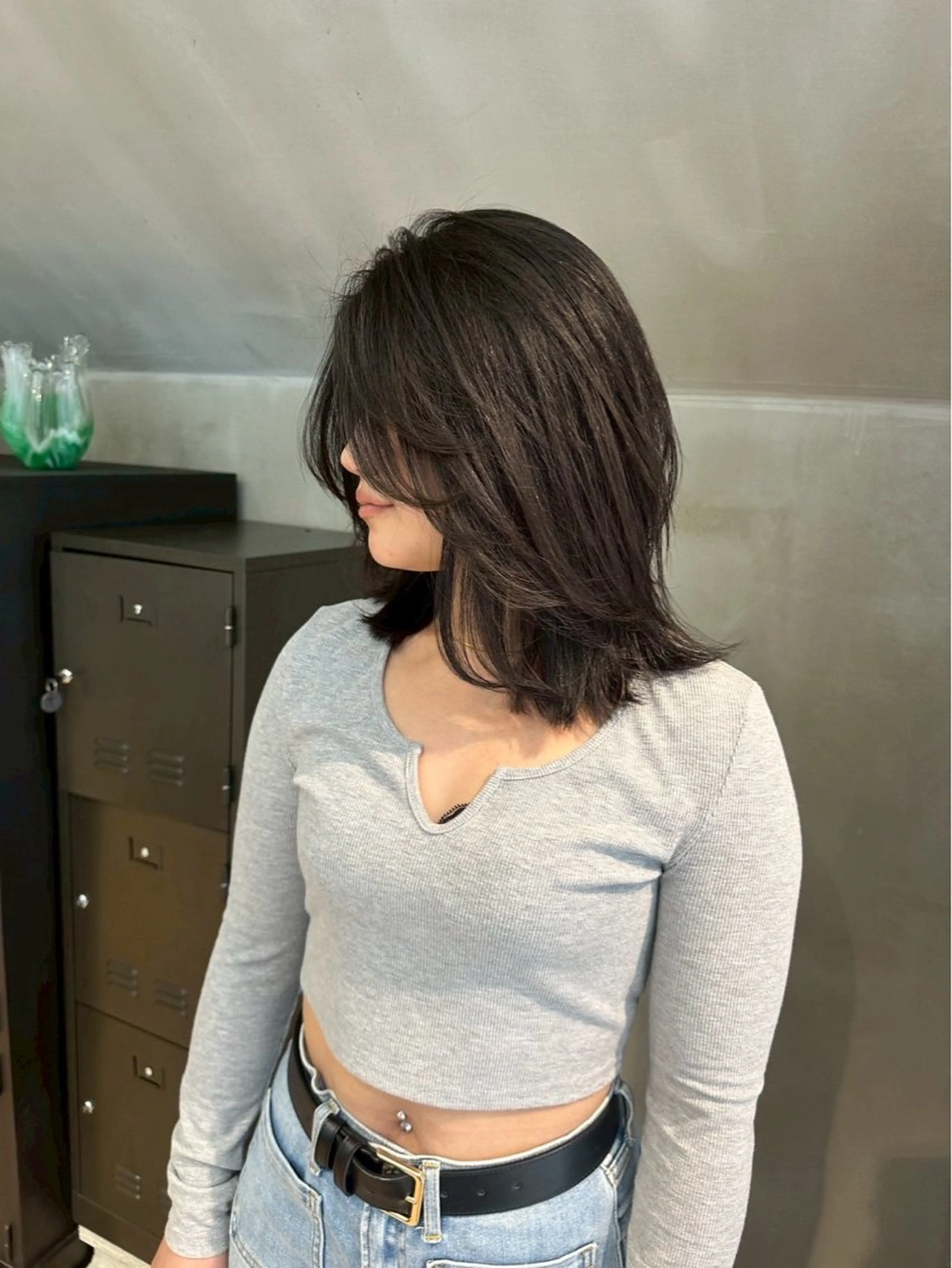 ミディアム mei🪽 カラーモデルのヘアスタイル