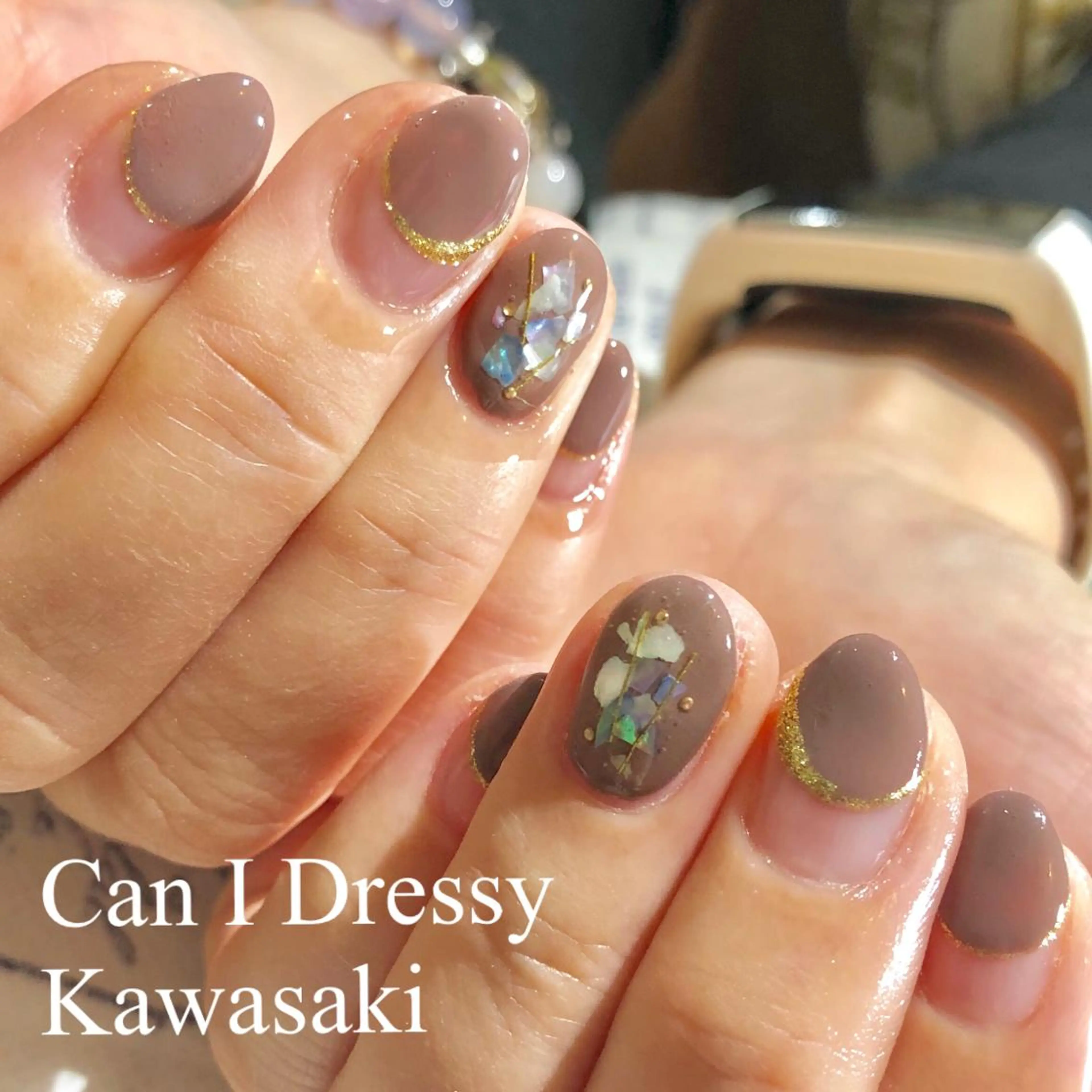 ネイル 冬ネイル ハンドネイル Can I 川崎店 三島 久美子のネイルデザイン