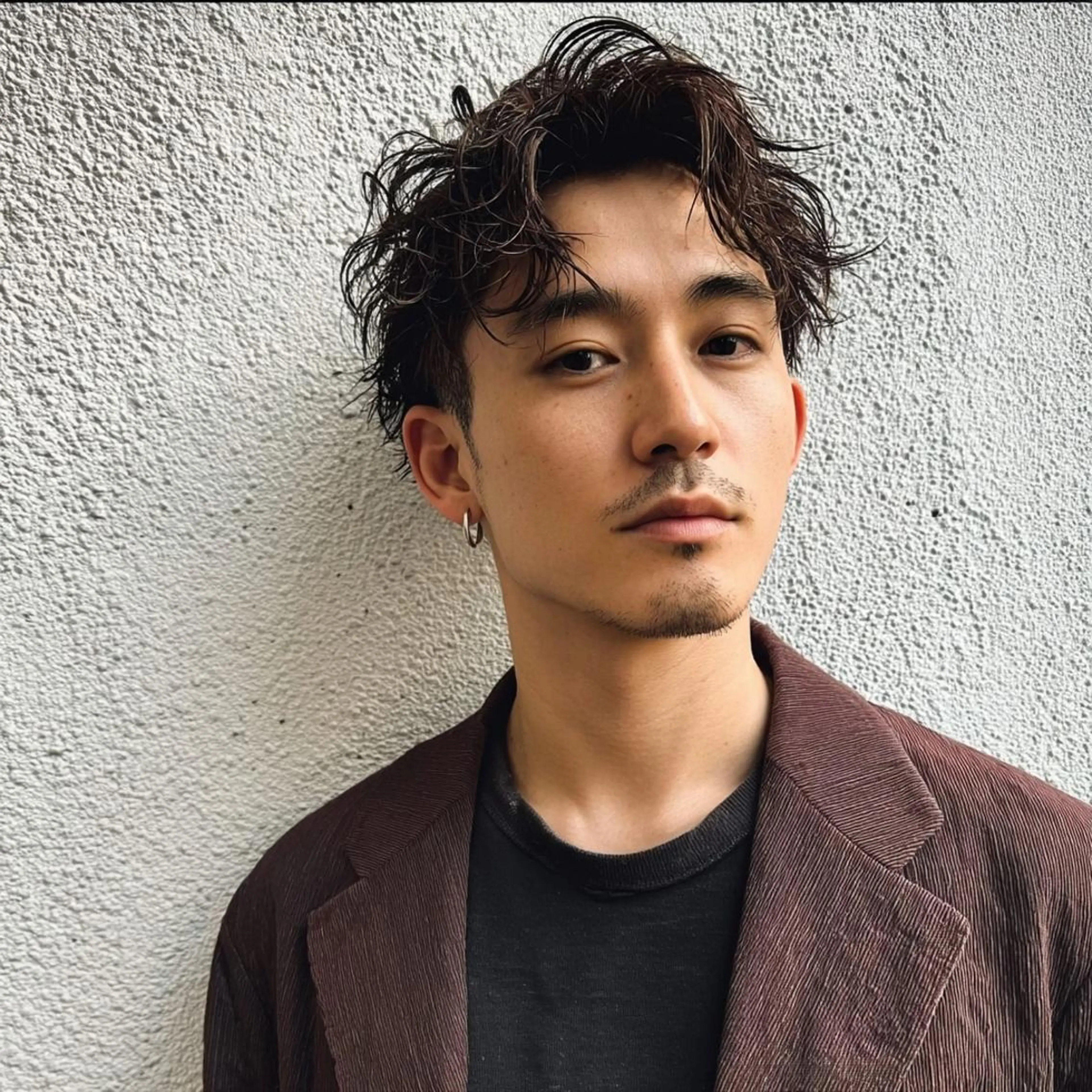 メンズ ブリーチなし透明感 カラー✨横山 佳希のヘアスタイル