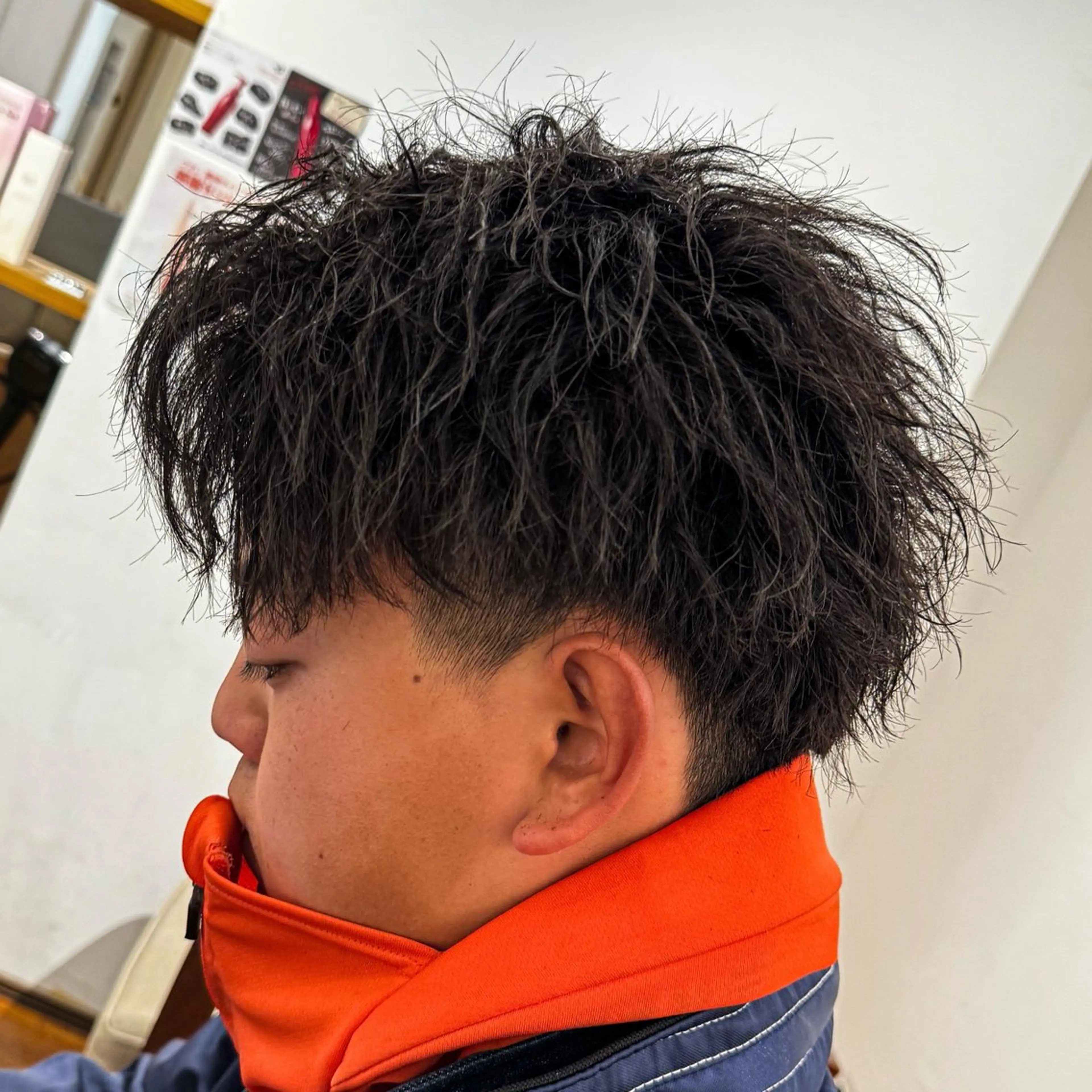 ショート カラー メンズ メンズパーマ 吉田 新平のヘアスタイル