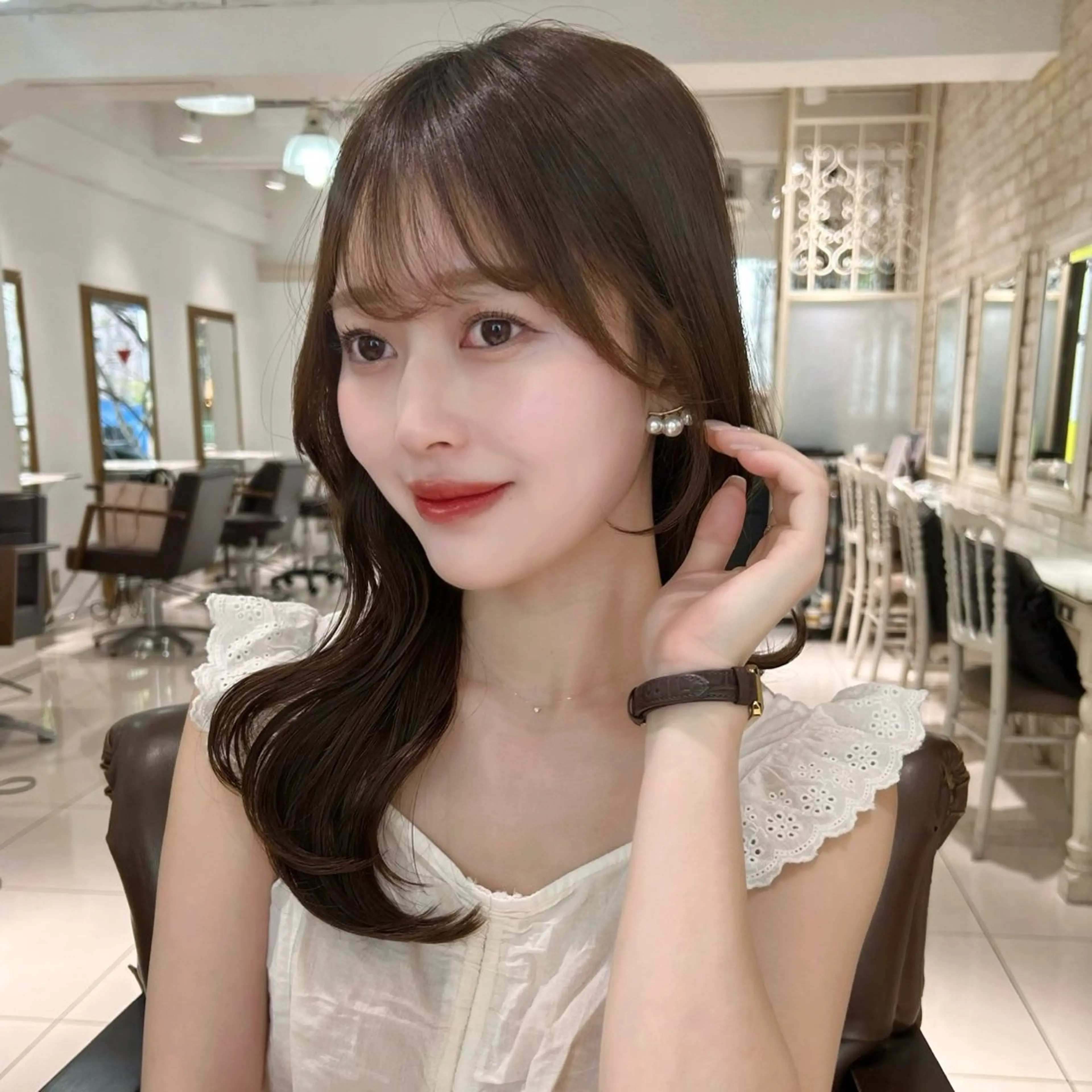 セミロング カラー ヘアカラー 髪質改善/透明感ヘア 🩶RURIのヘアスタイル