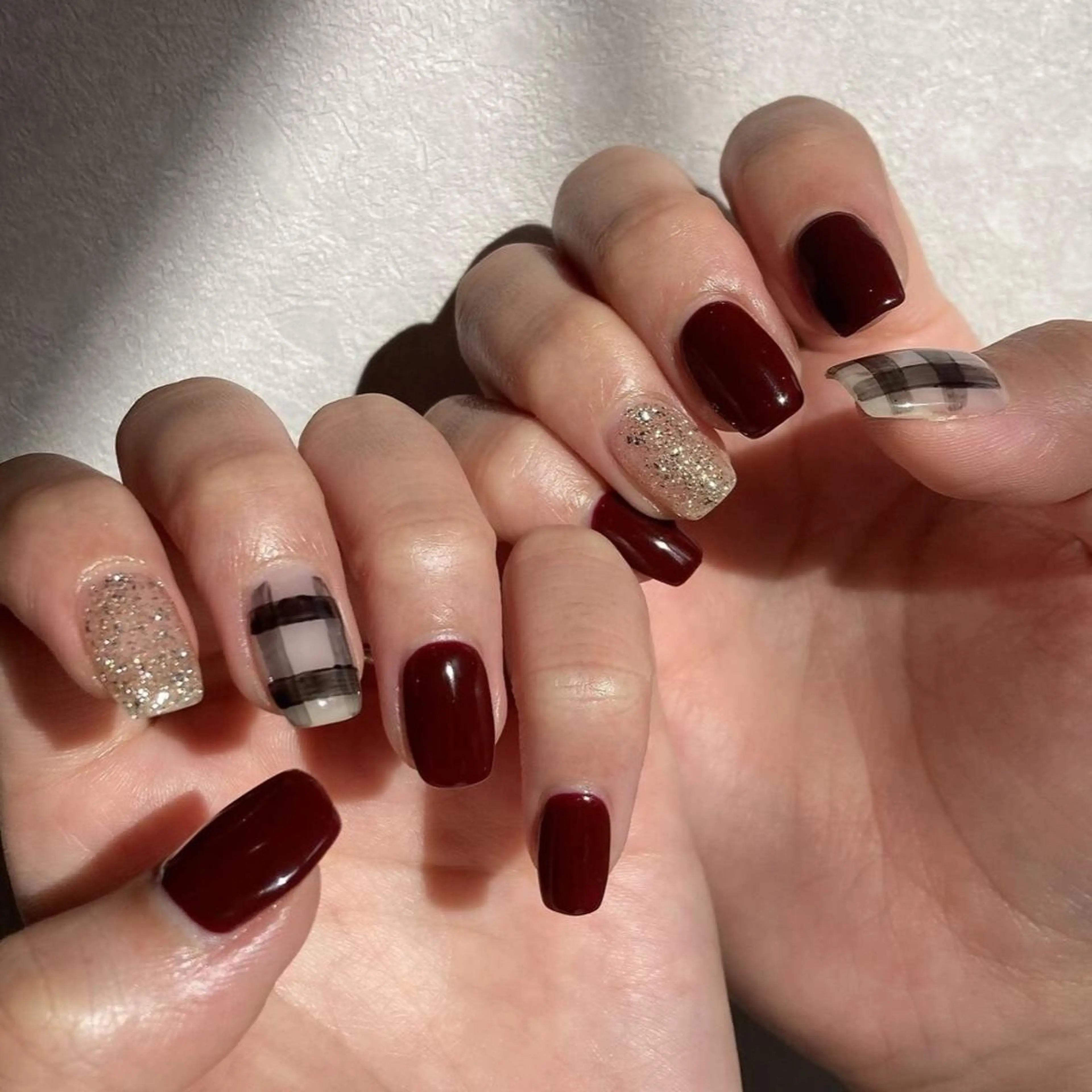 ネイル アートネイル クリアネイル フレンチネイル ジェルネイル ガラスフレンチ 【パラジェル認定】 newiネイル京橋のネイルデザイン