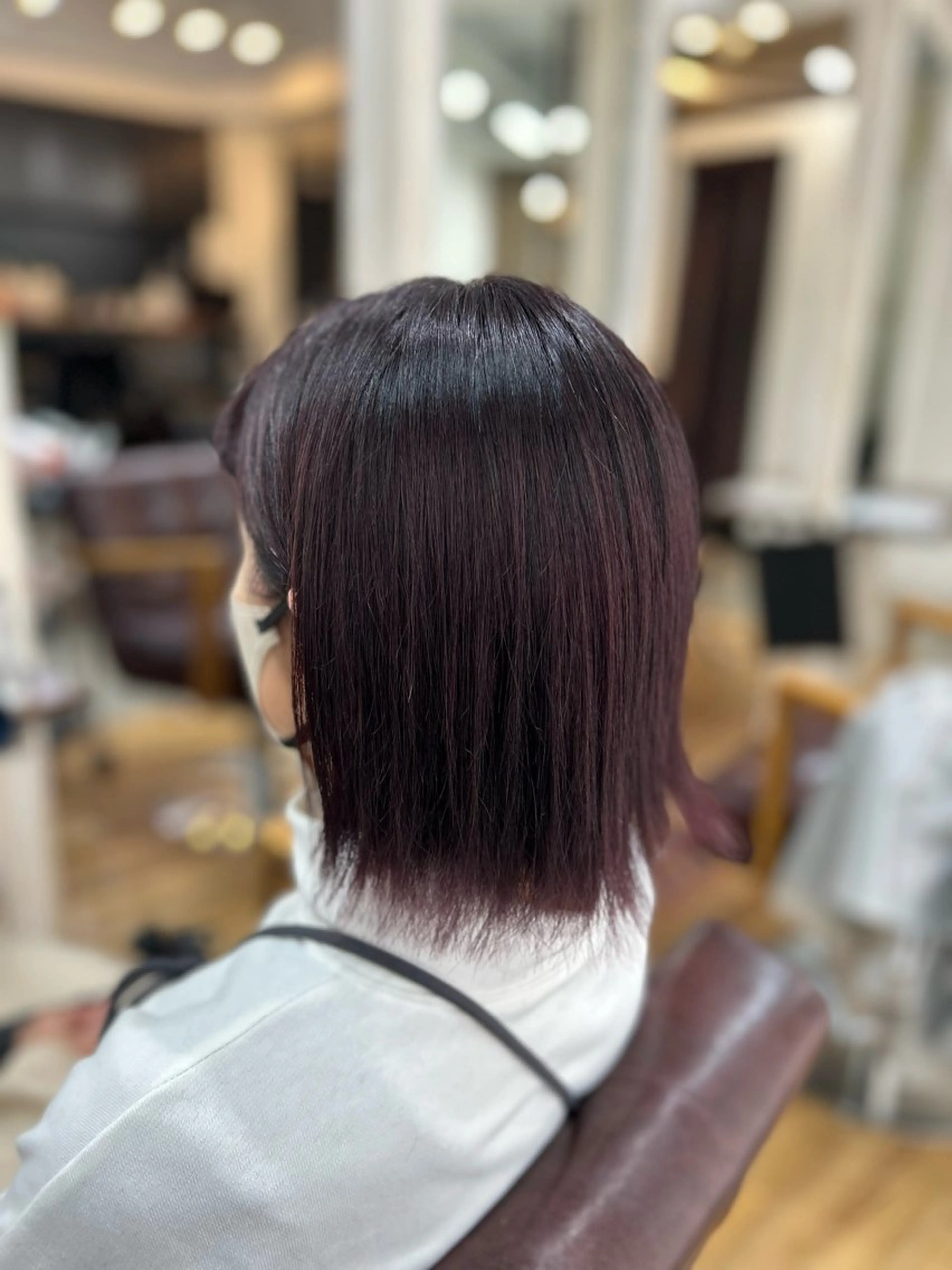 ショート カラー ボルドーカラー ピンクカラー カット ヘアカラー トリートメント メンズパーマ 艶髪☆店長☆有馬のヘアスタイル