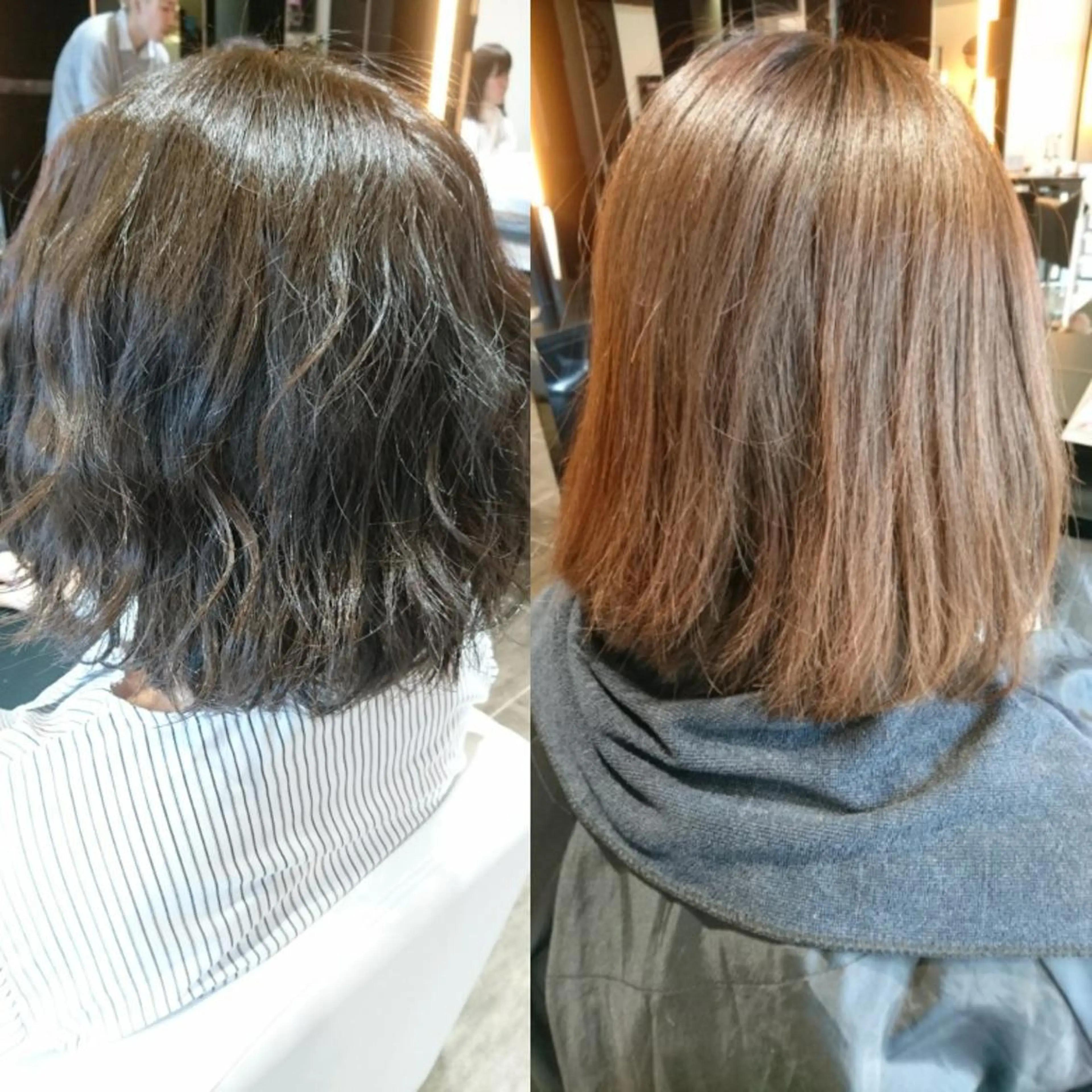 ミディアム カラー ブリーチ グレージュ ブリーチなしカラー 永島 さとみのマツエク・マツパデザイン