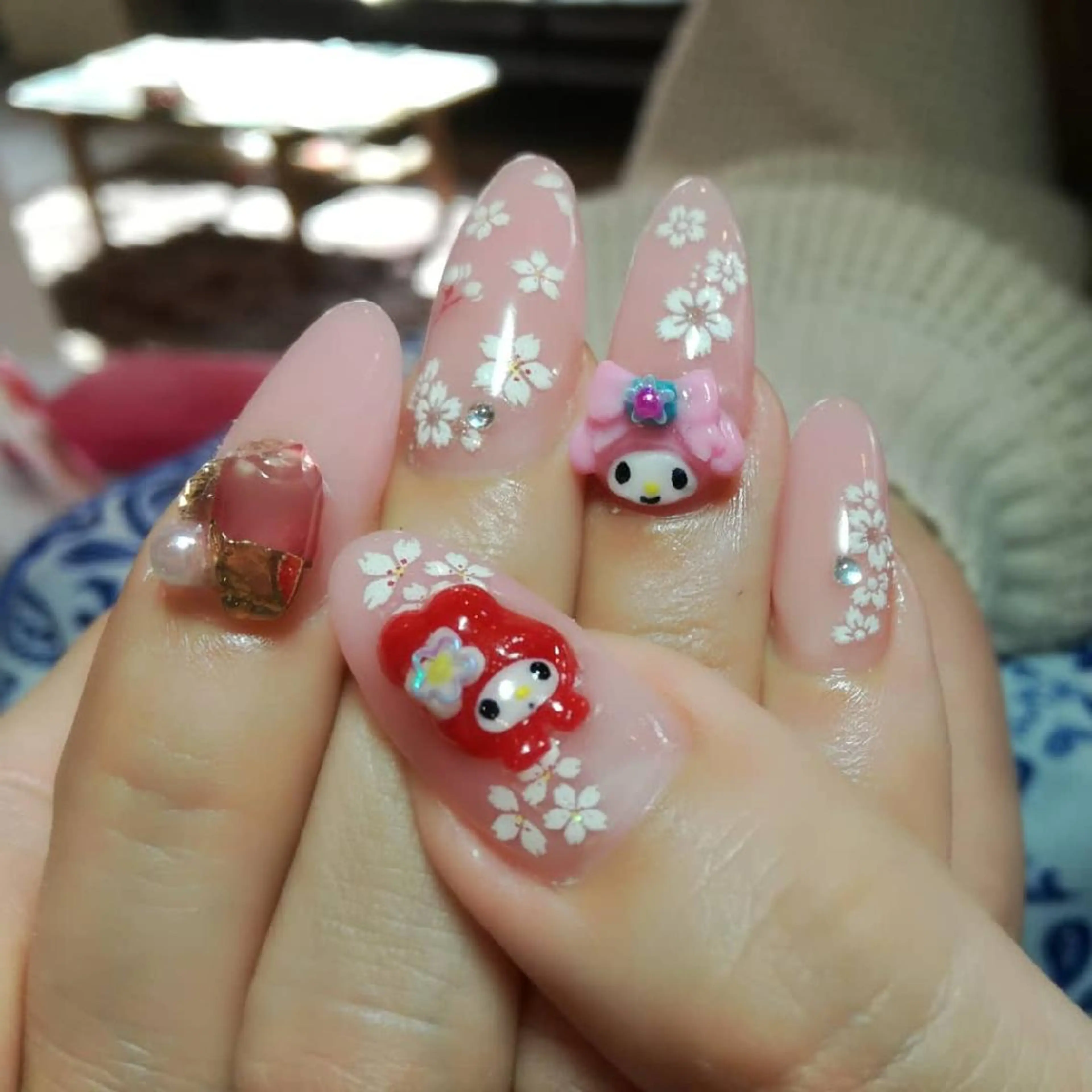 ネイル 持ち込み スカルプネイル sweet pico 住吉のネイルデザイン