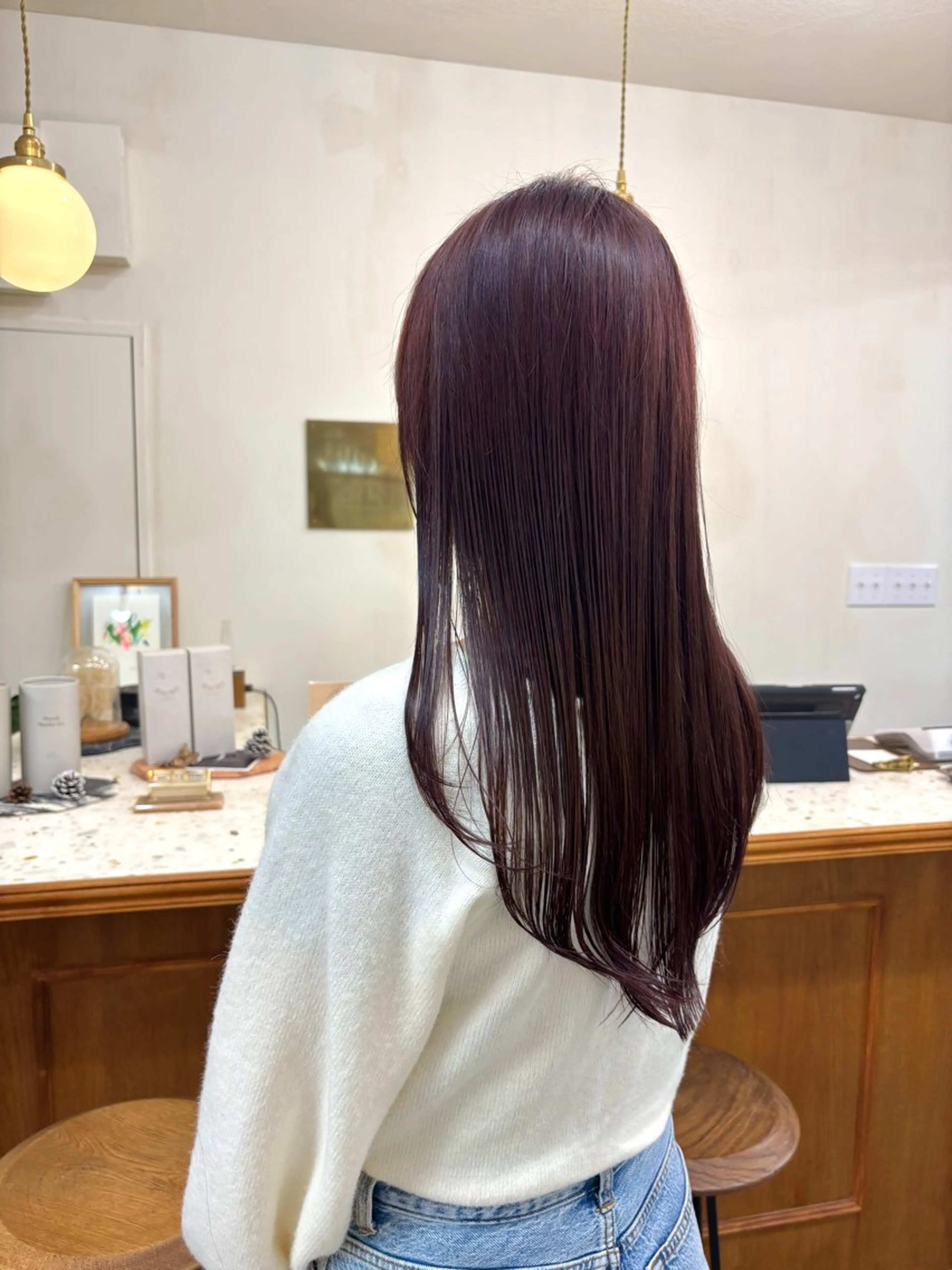 ロング カラー ダブルカラー レッドカラー ayano🫧 《CIEN》のヘアスタイル