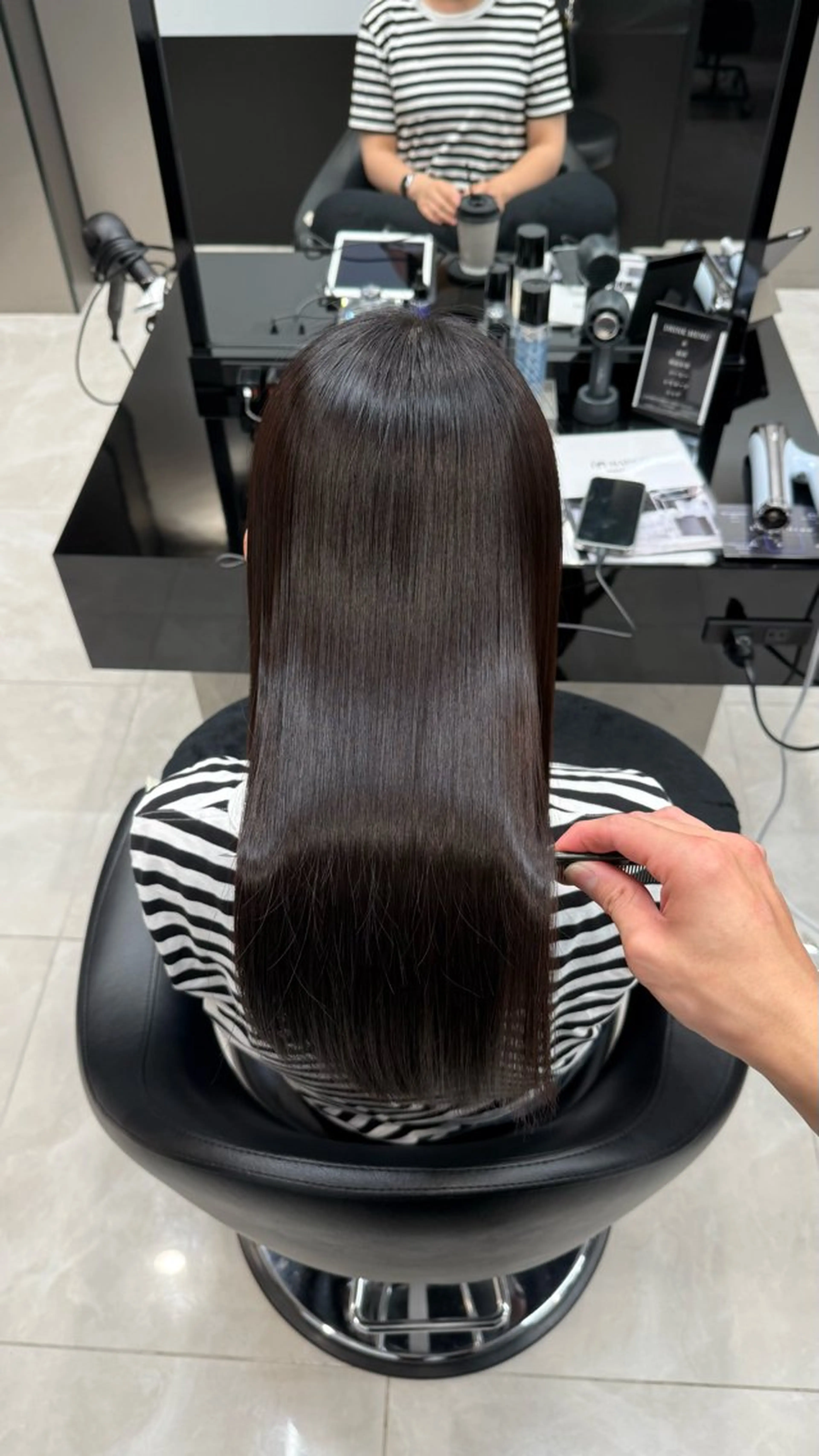 パーマ 縮毛矯正 HARUKI MINATO japan 仙台店所属・✨【髪質改善/縮毛 矯正】✨ゆうほのヘアスタイル