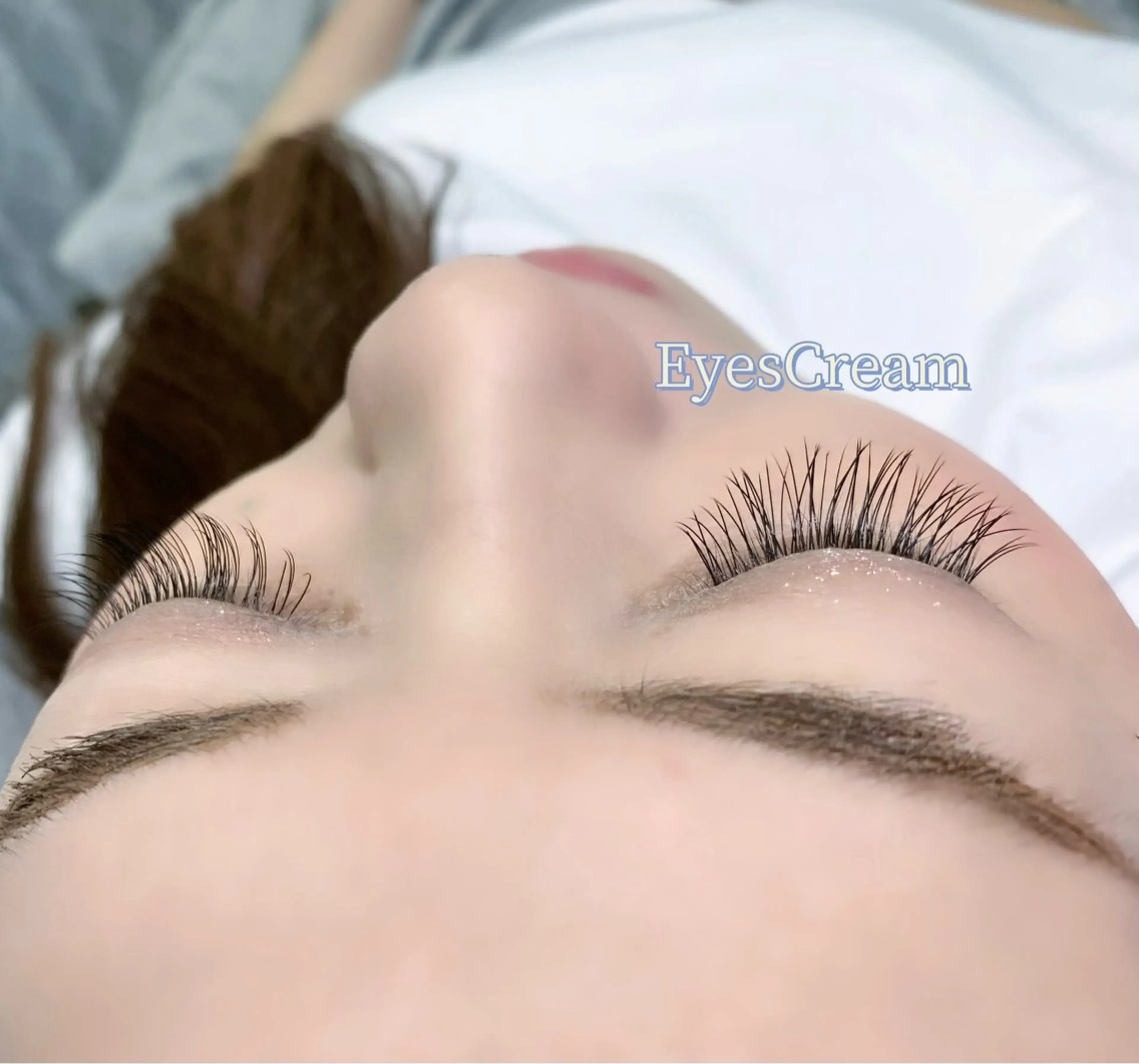 マツエク・マツパ フラットラッシュ Eyes Cream YUKAのマツエク・マツパデザイン