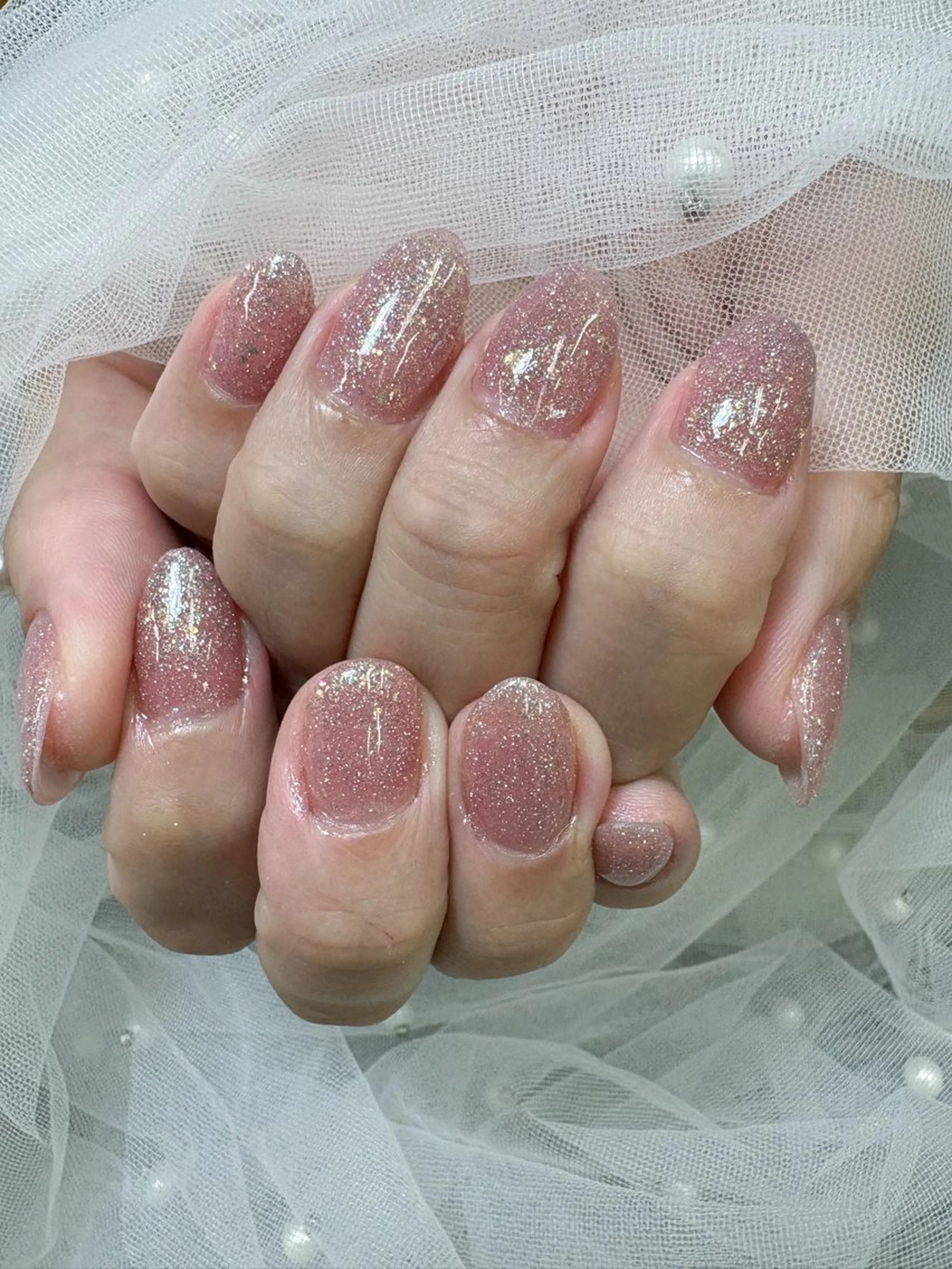 ネイル フラッシュネイル キラキラネイル 💎ネイリスト💎 月奈🌕🎀のネイルデザイン