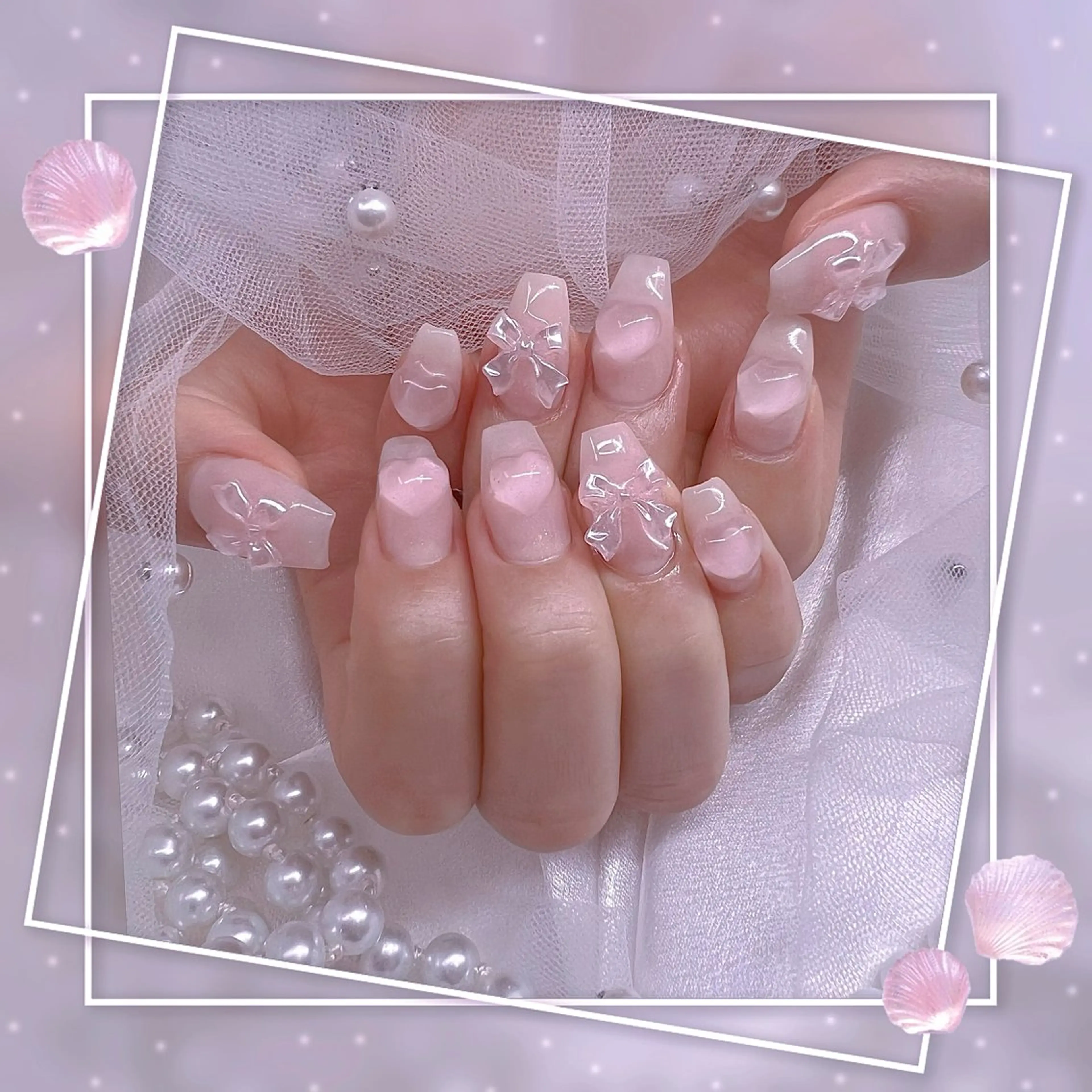 ネイル グラデーション マグネットネイル ピンク ワンホンネイル ハンドネイル ハンドケア Chill Nailsalonのネイルデザイン