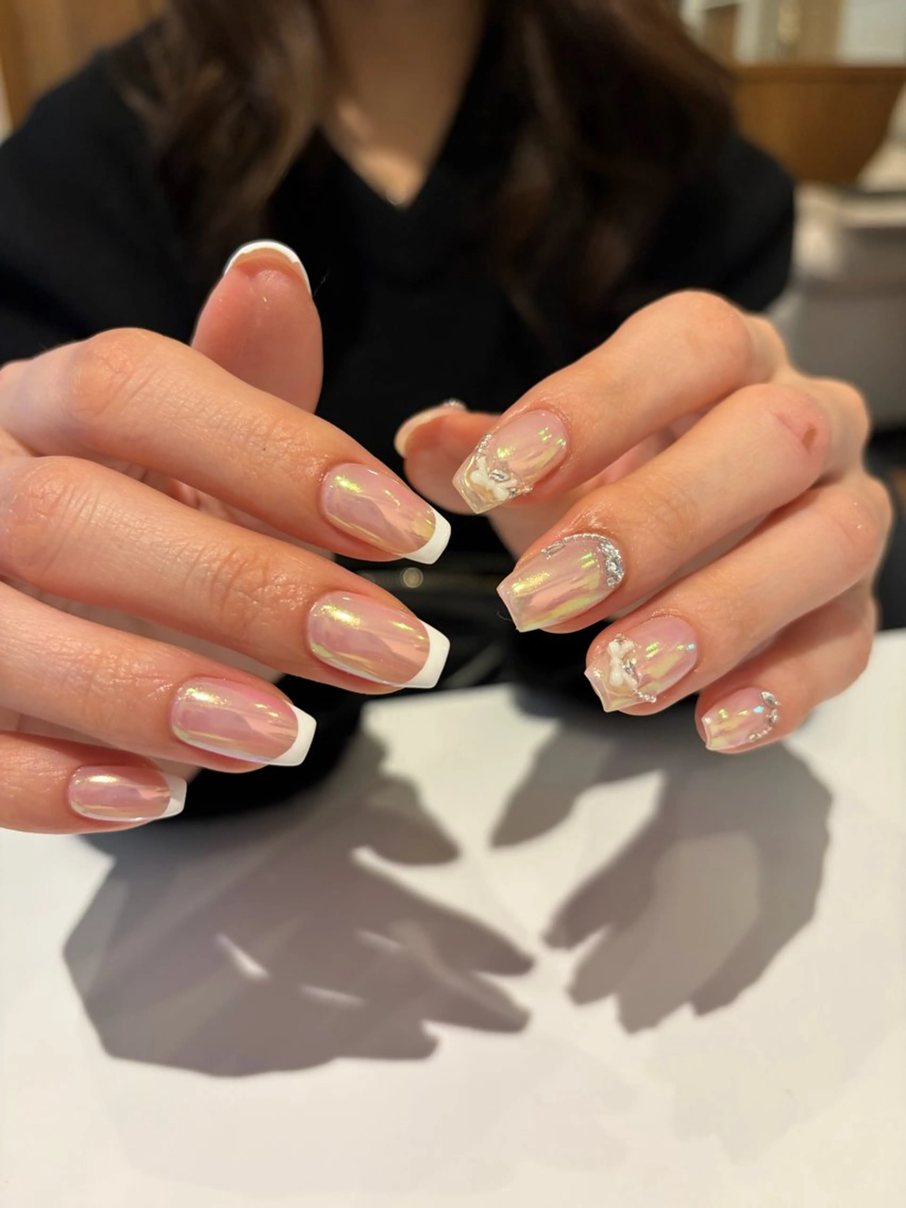 ネイル オーロラネイル ハンドネイル ballie／小野原 なつみのネイルデザイン