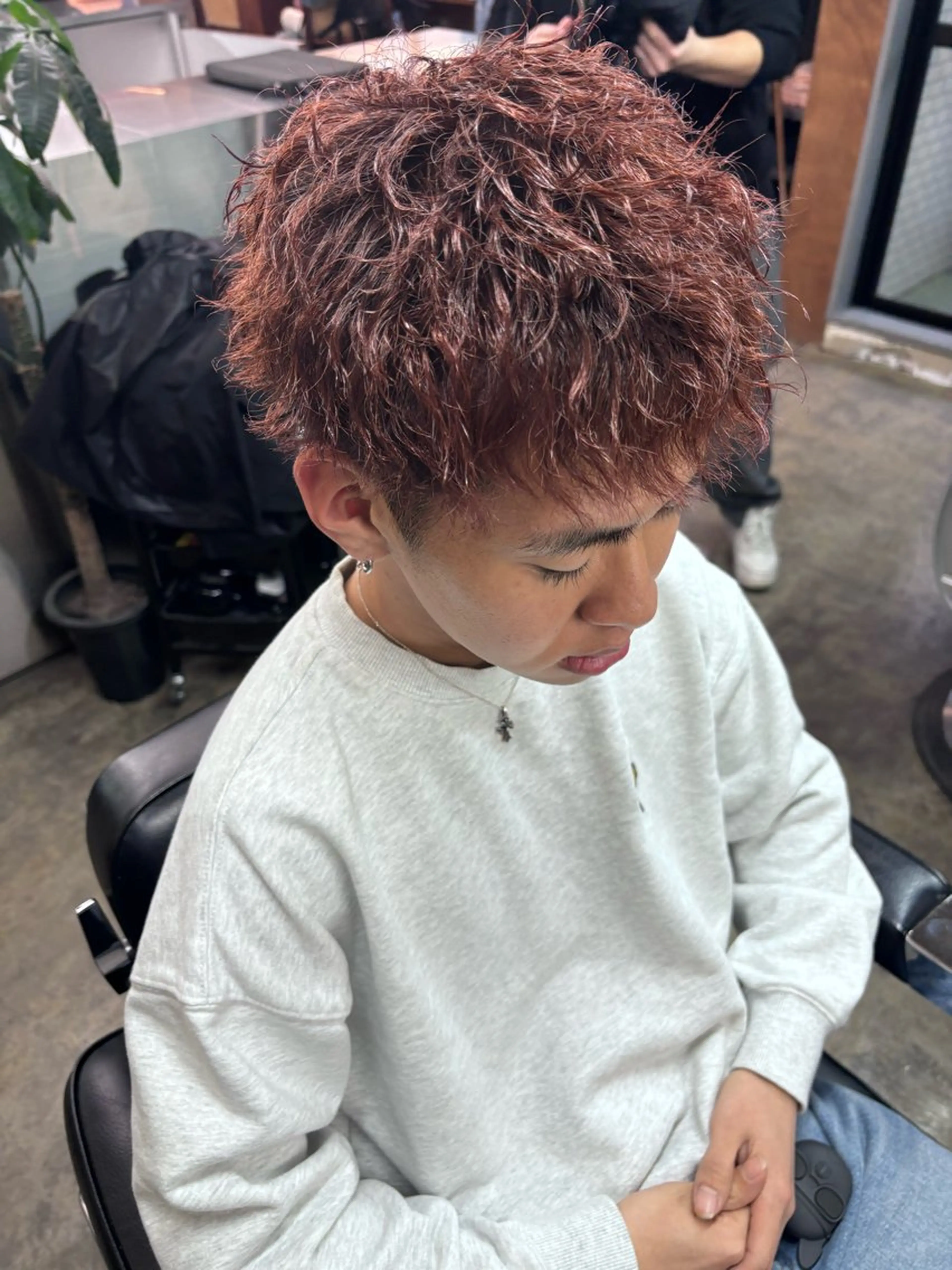 パーマ メンズ カット パーマ トリートメント 土岐/メンズ専門 パーマ特化美容師🌀のヘアスタイル