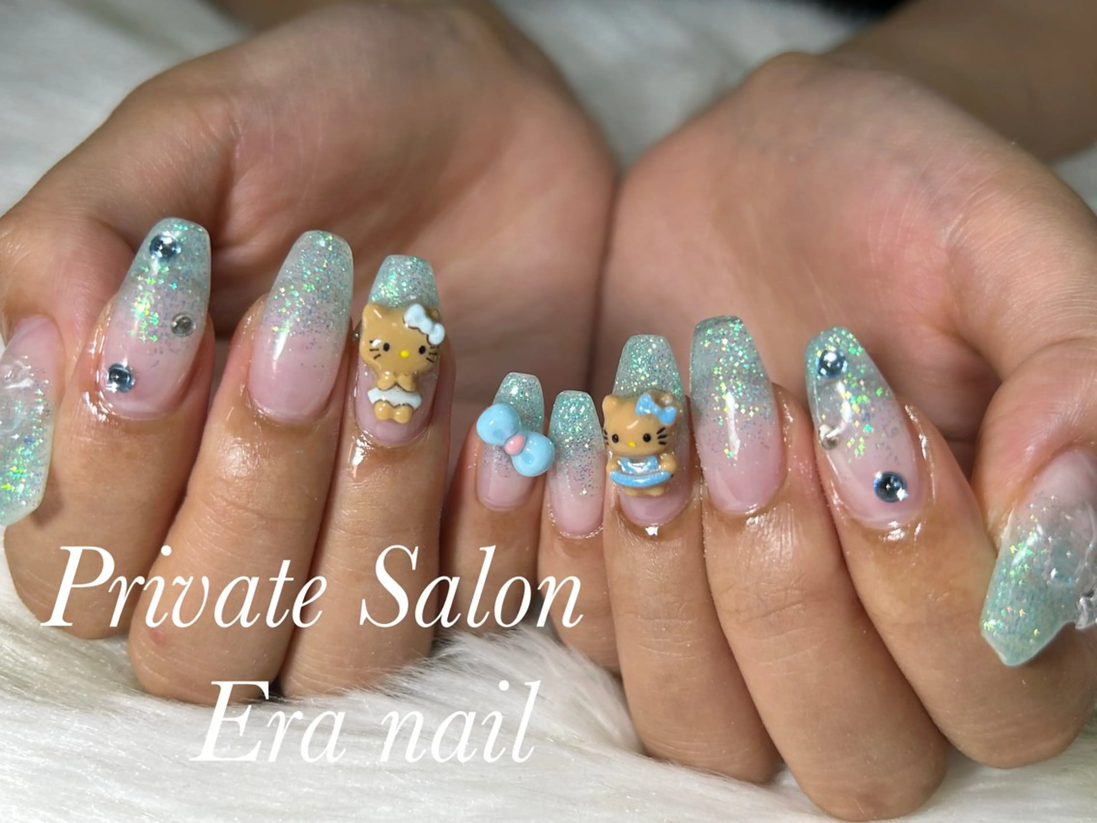 ネイル グラデーション ラメ(グリッター) ラメグラデーション 持ち込み ハンドネイル Era nailのネイルデザイン