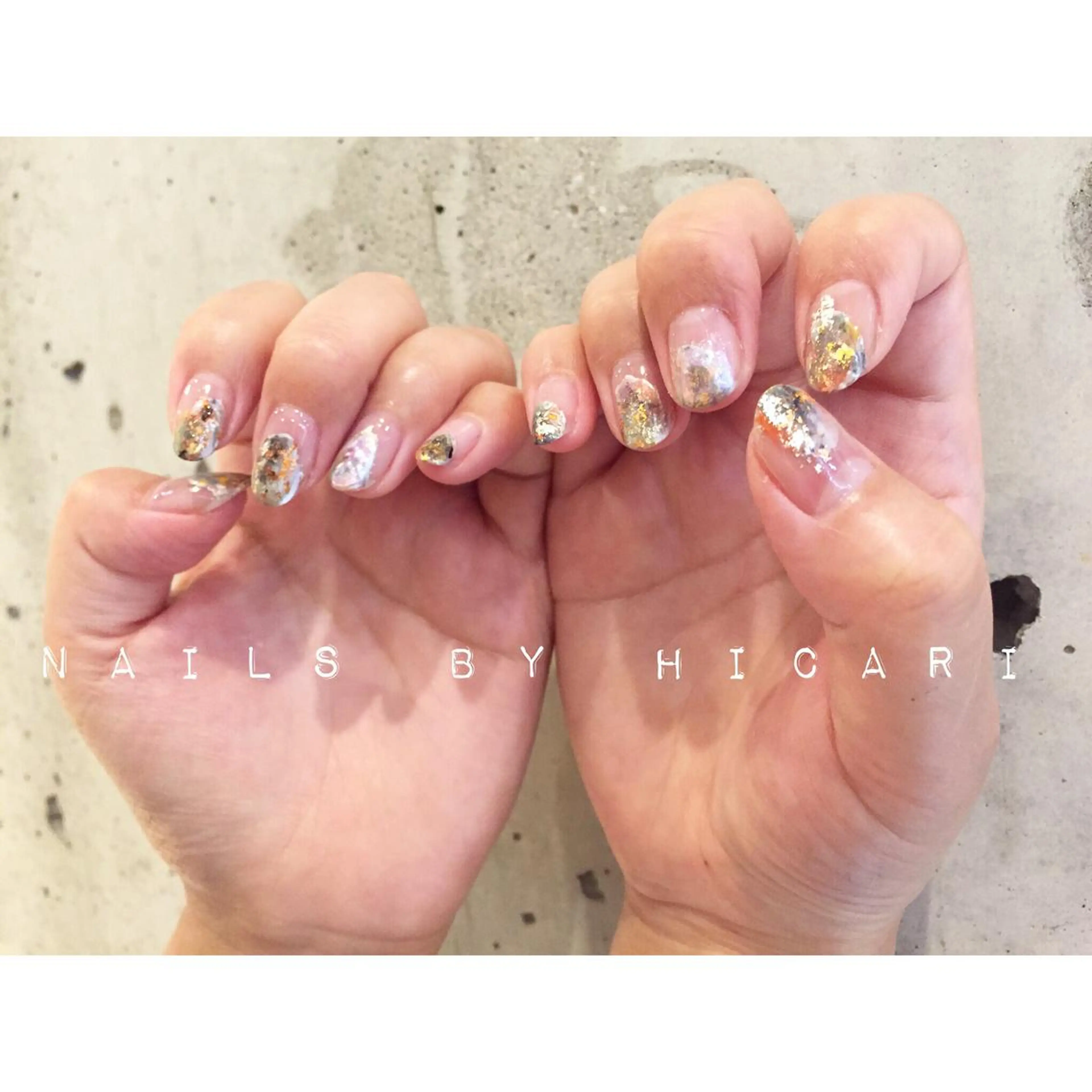 カラー ネイル マツエク・マツパ ジェルネイル ニュアンスネイル パラジェル illum hicariのネイルデザイン