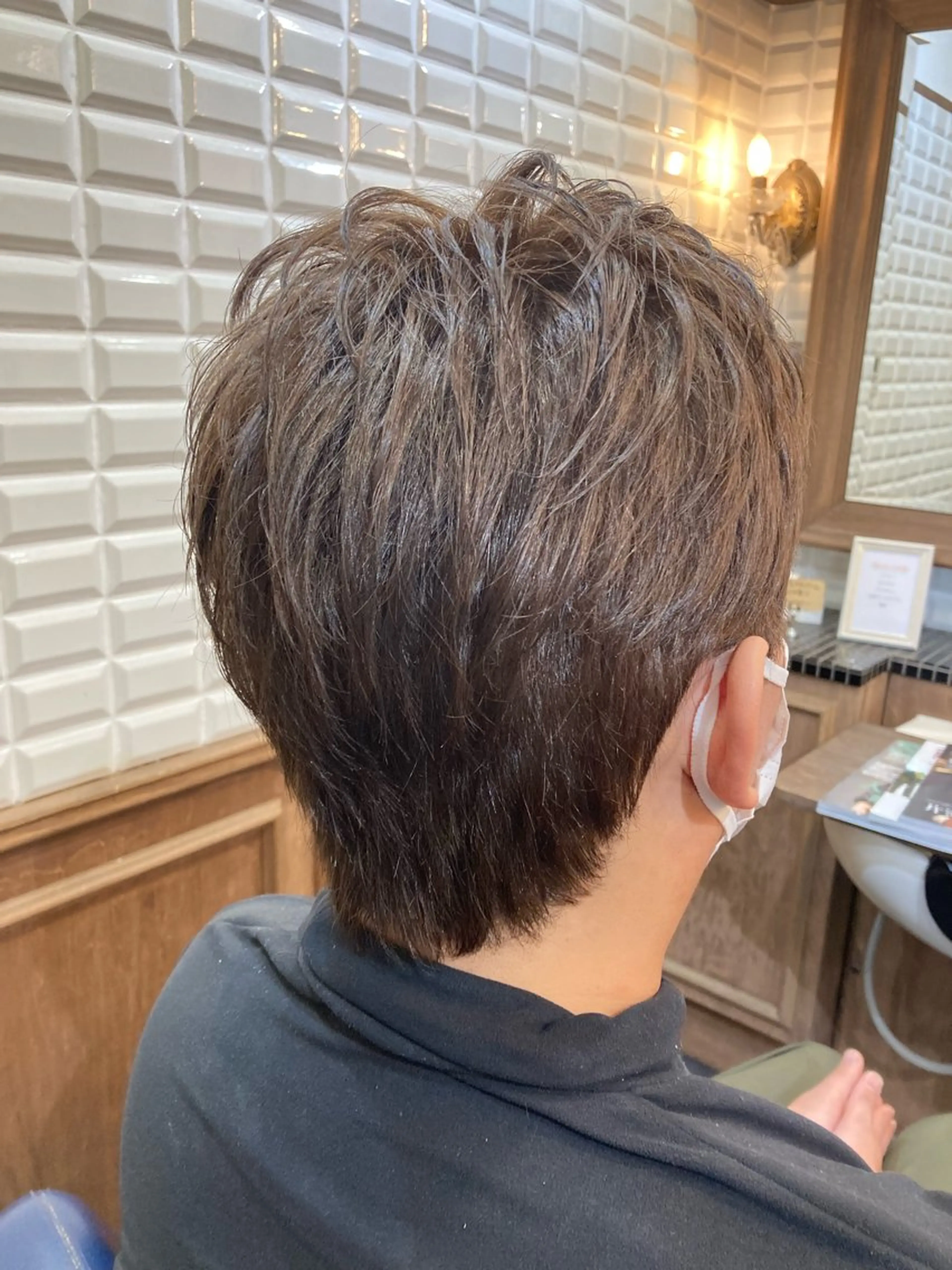 ショート メンズ ルピナス中田店長 山口大地のヘアスタイル