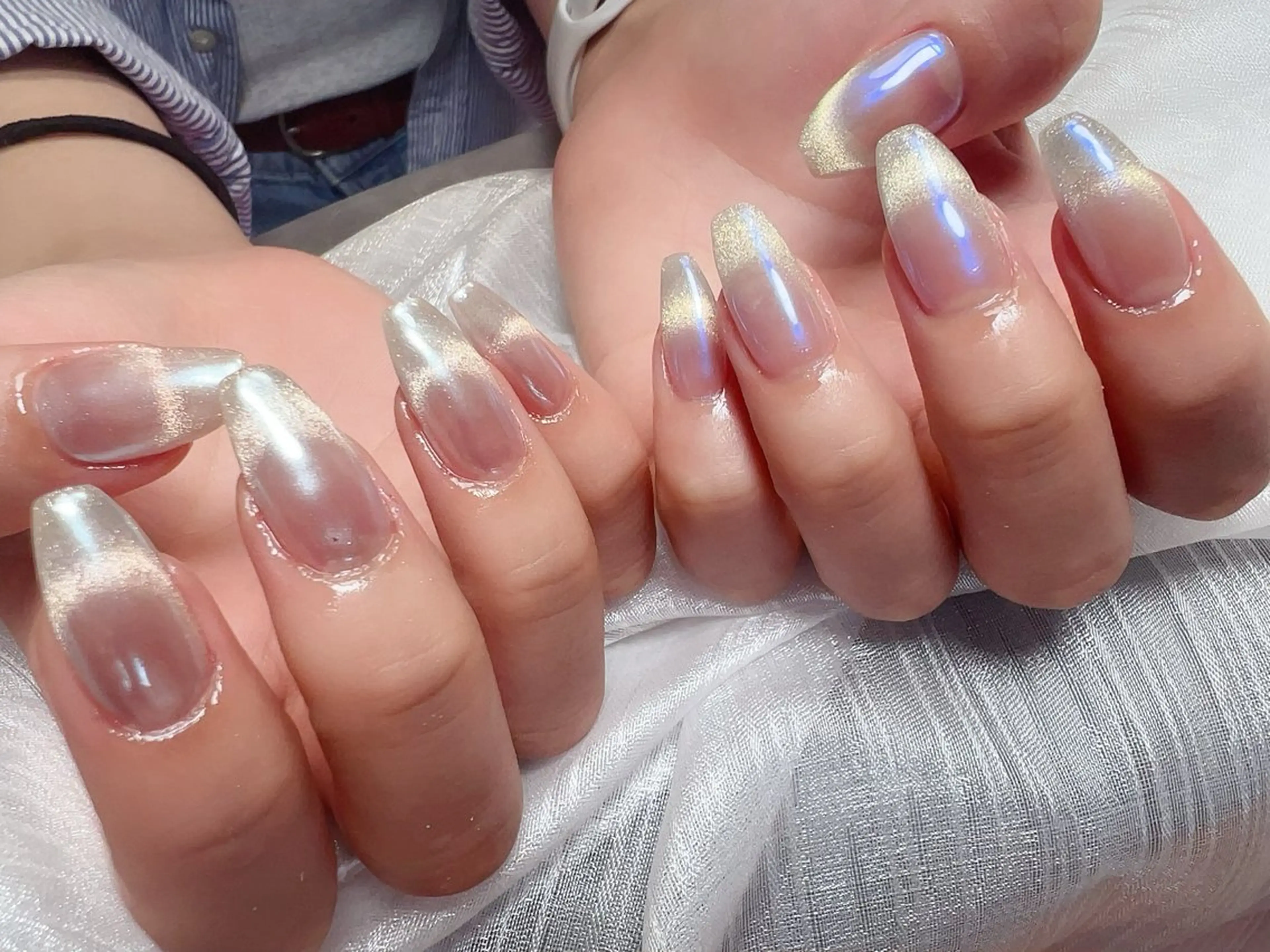 ネイル オーロラネイル マグネットネイル ハンドネイル Nail NaNaのネイルデザイン
