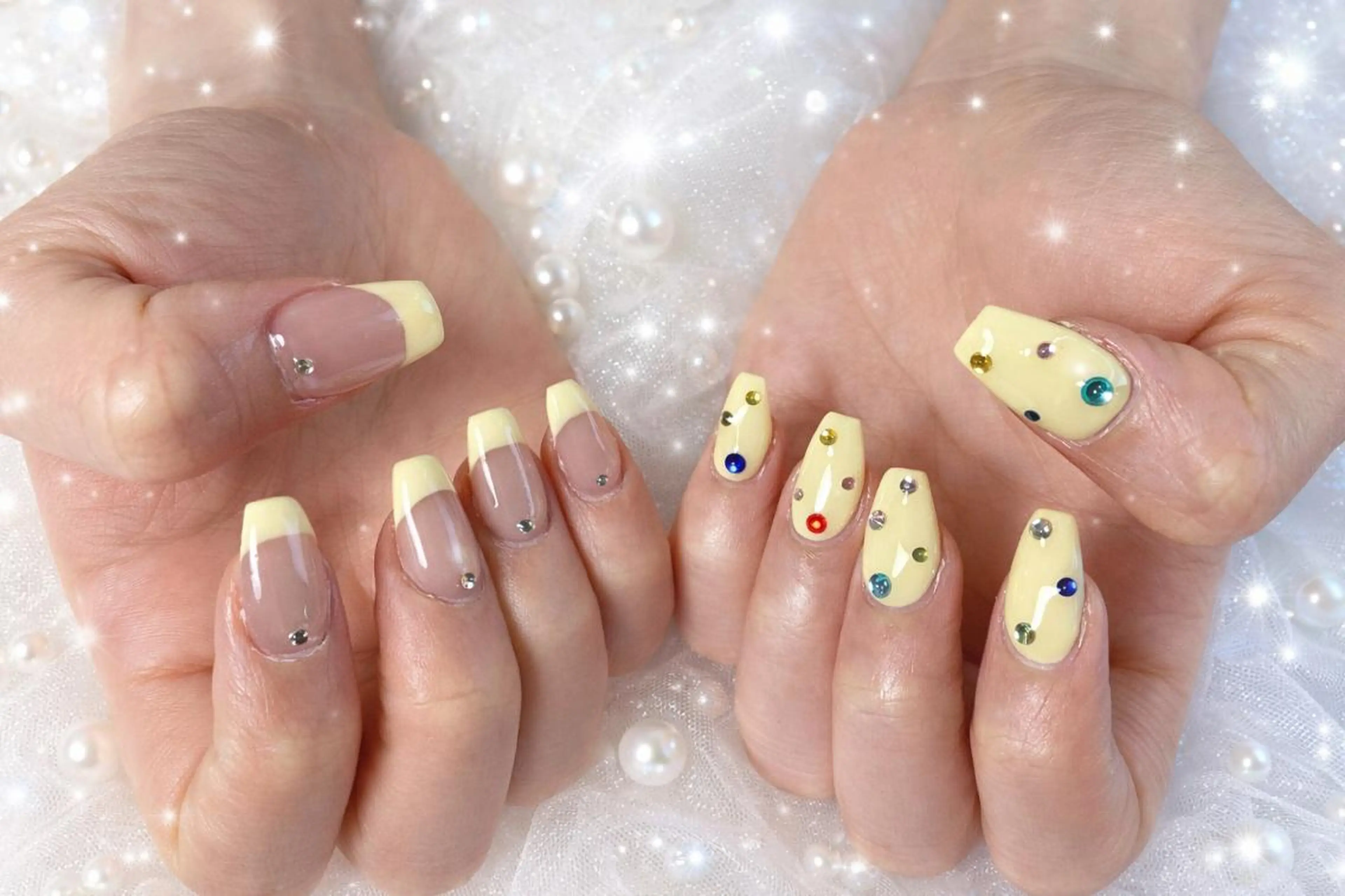 ネイル ロングネイル長さ出し 専門Spade Qのネイルデザイン