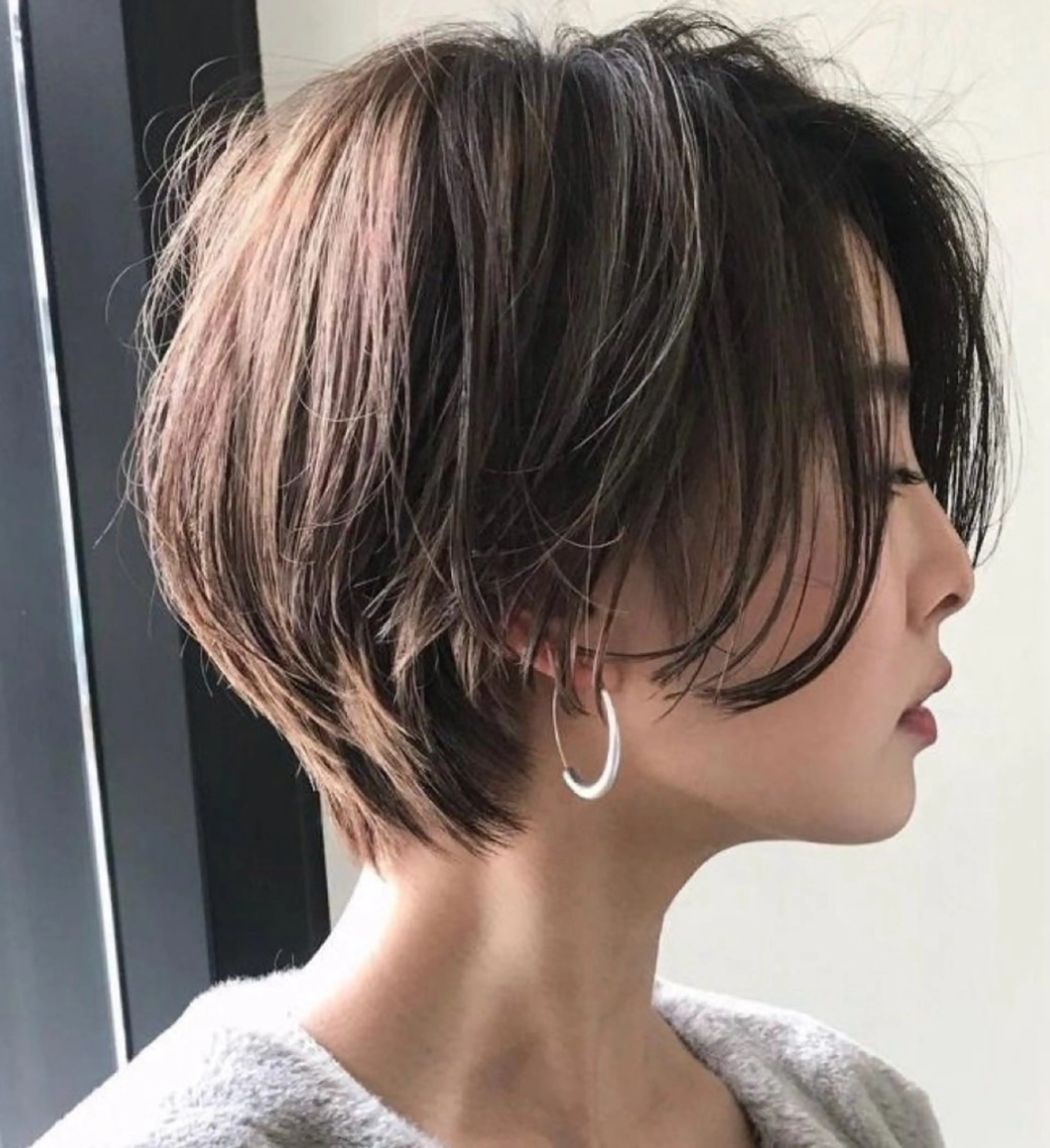 [骨格似合わせショートボブ] カット➕クレンジング炭酸シャンプー　レイヤーカット✂️ショートボブの写真