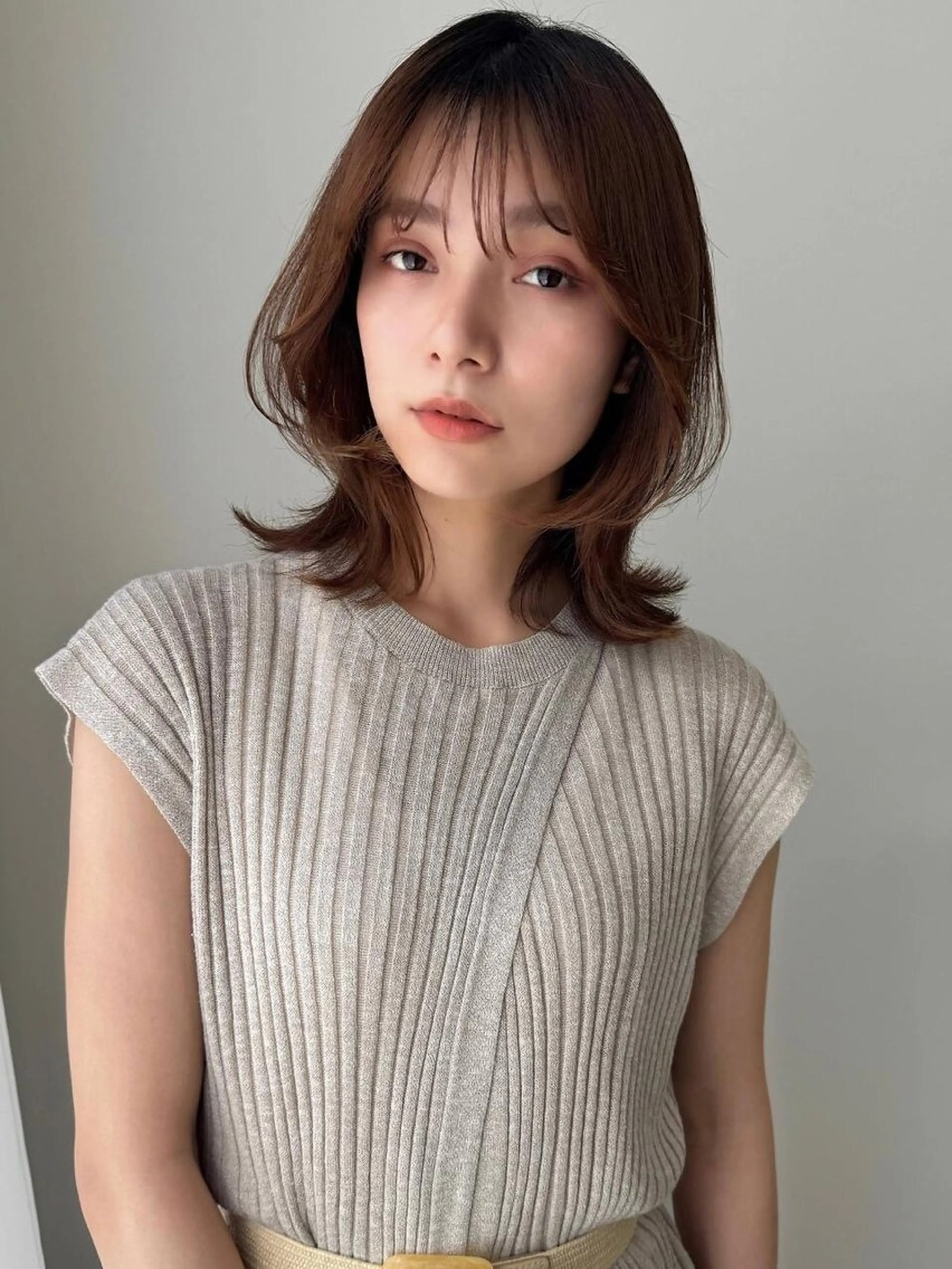 ミディアム カラー SOYON 💝よしだみく🌟のヘアスタイル