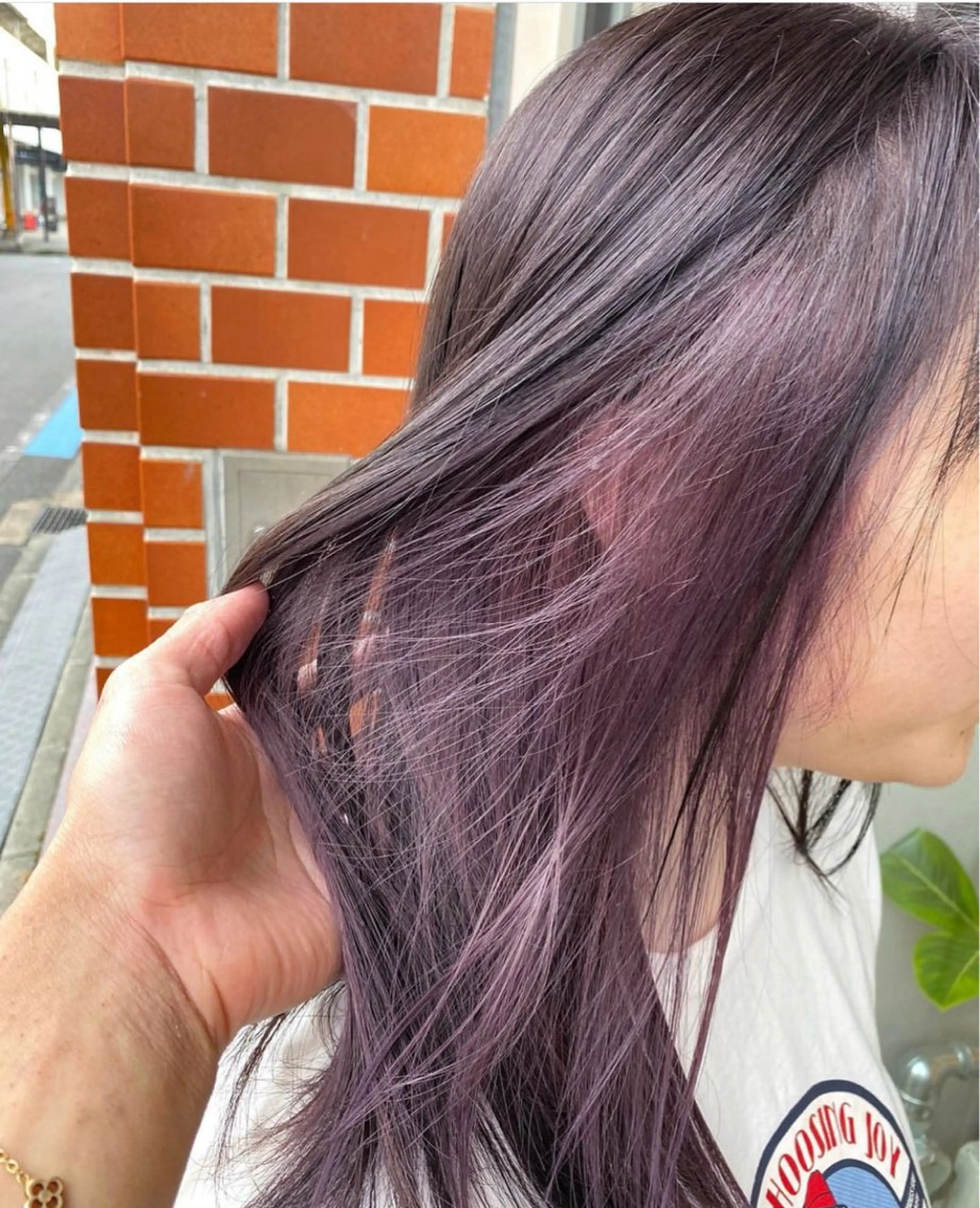 ロング ヘアカラー 山崎 義弘のヘアスタイル