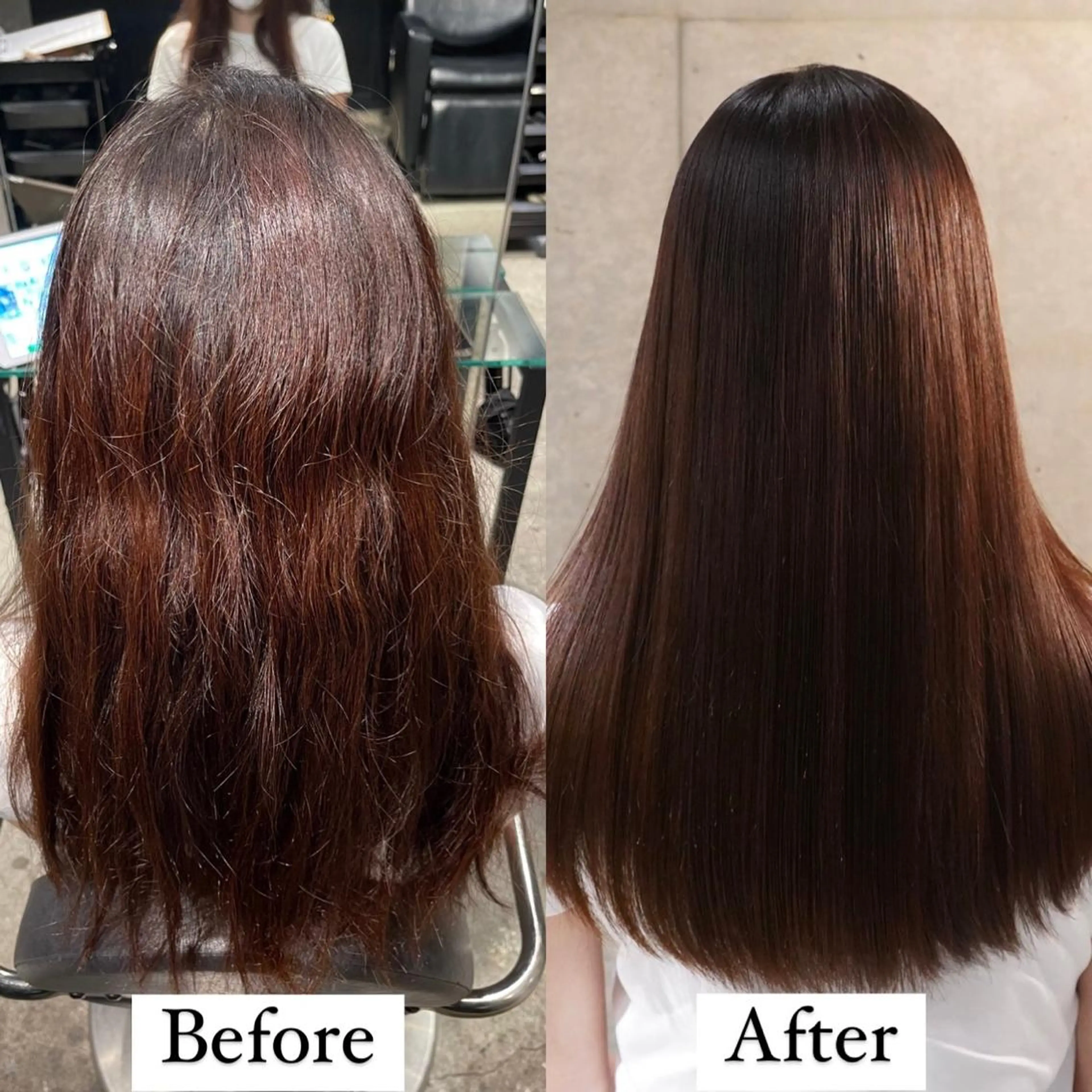 ミディアム 伸ばしかけ 縮毛矯正 🌈新宿/縮毛矯正/ 髪質改善/福原🌈のヘアスタイル