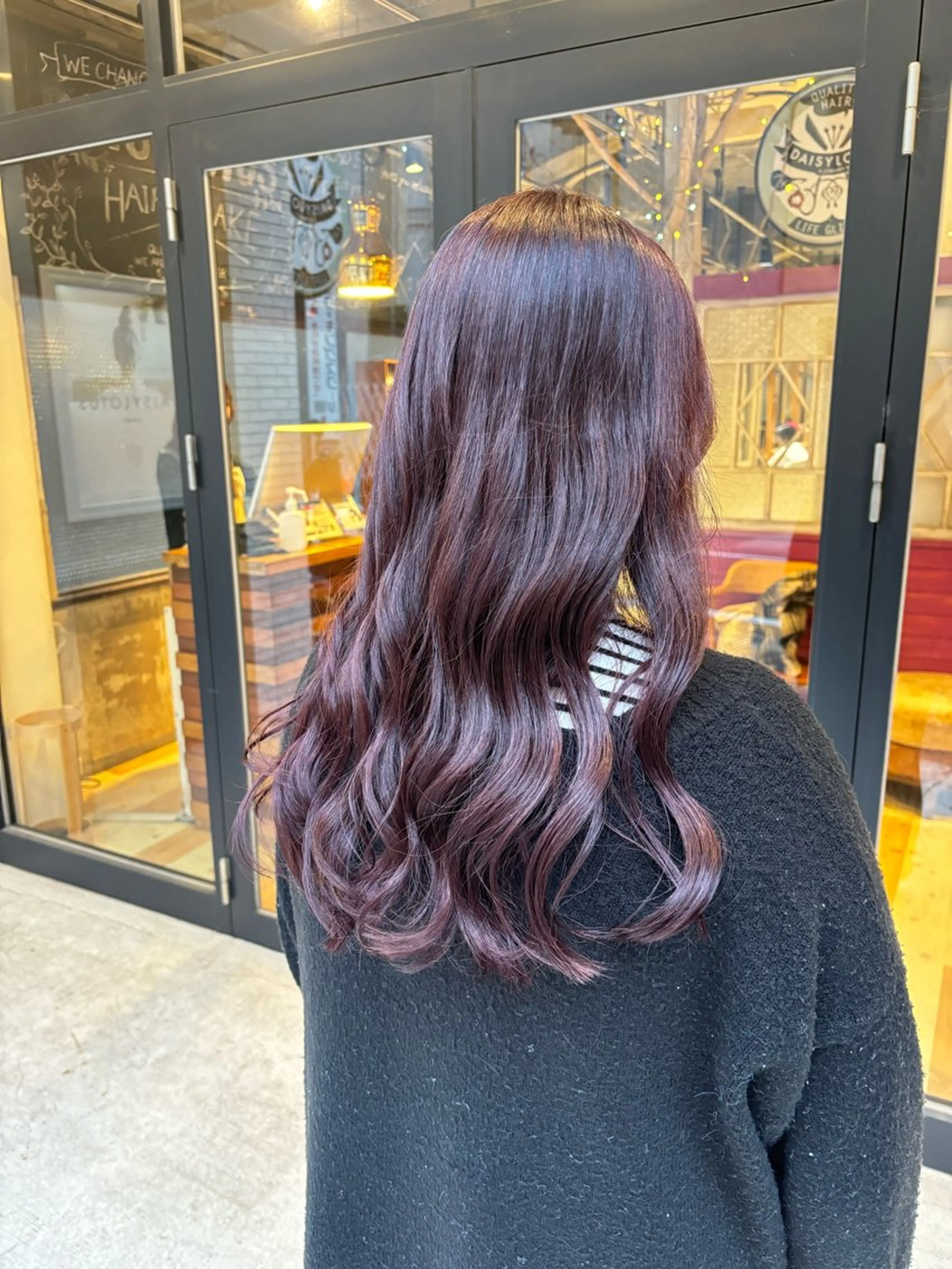 ロング カラー ラベンダーカラー ピンクカラー ピンクラベンダー ヘアカラー DAISYLOTUS所属・Rinka  ︎︎のヘアスタイル