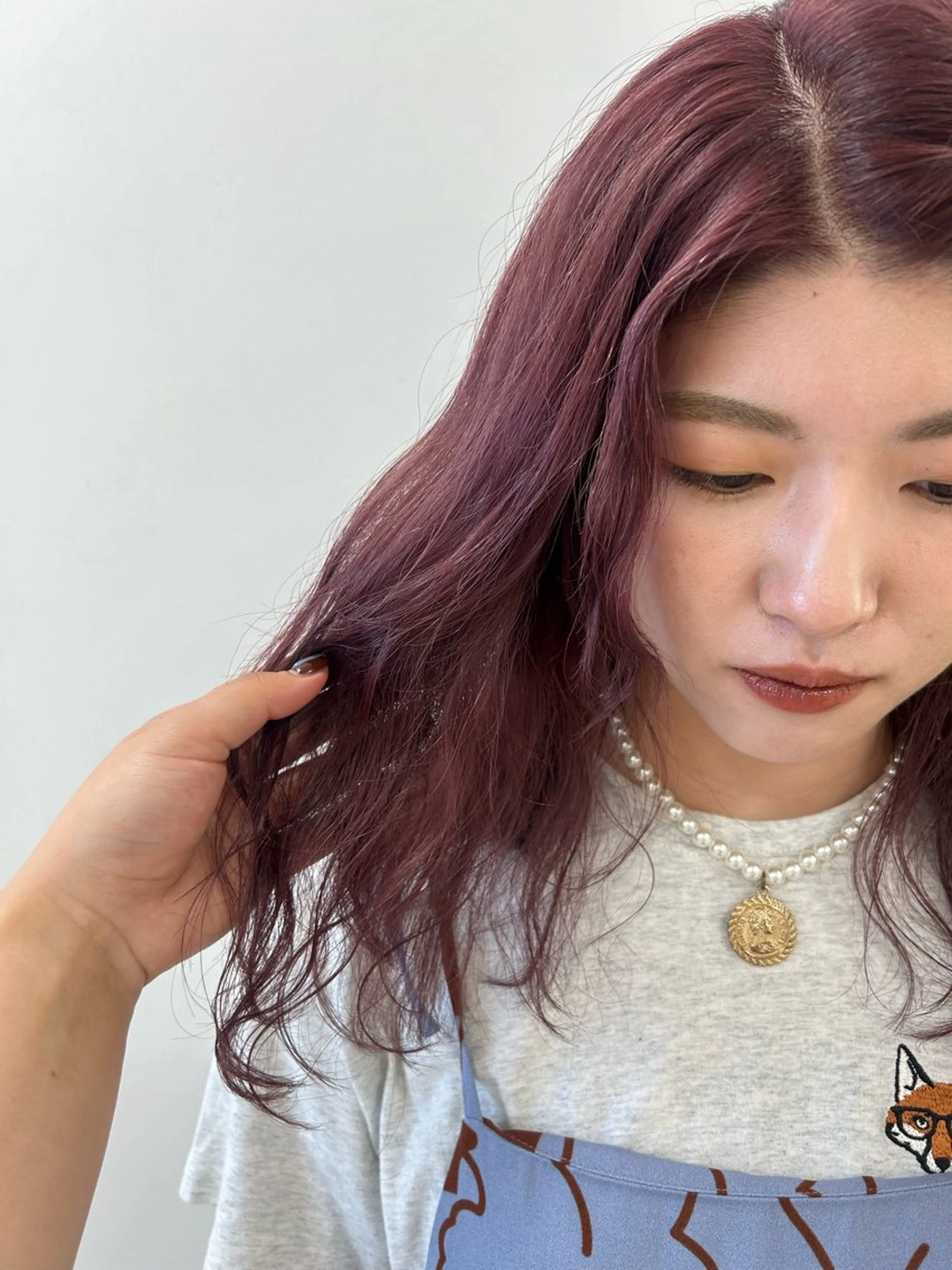 セミロング カラー ヘアカラー トリートメント kenje luscaのヘアスタイル