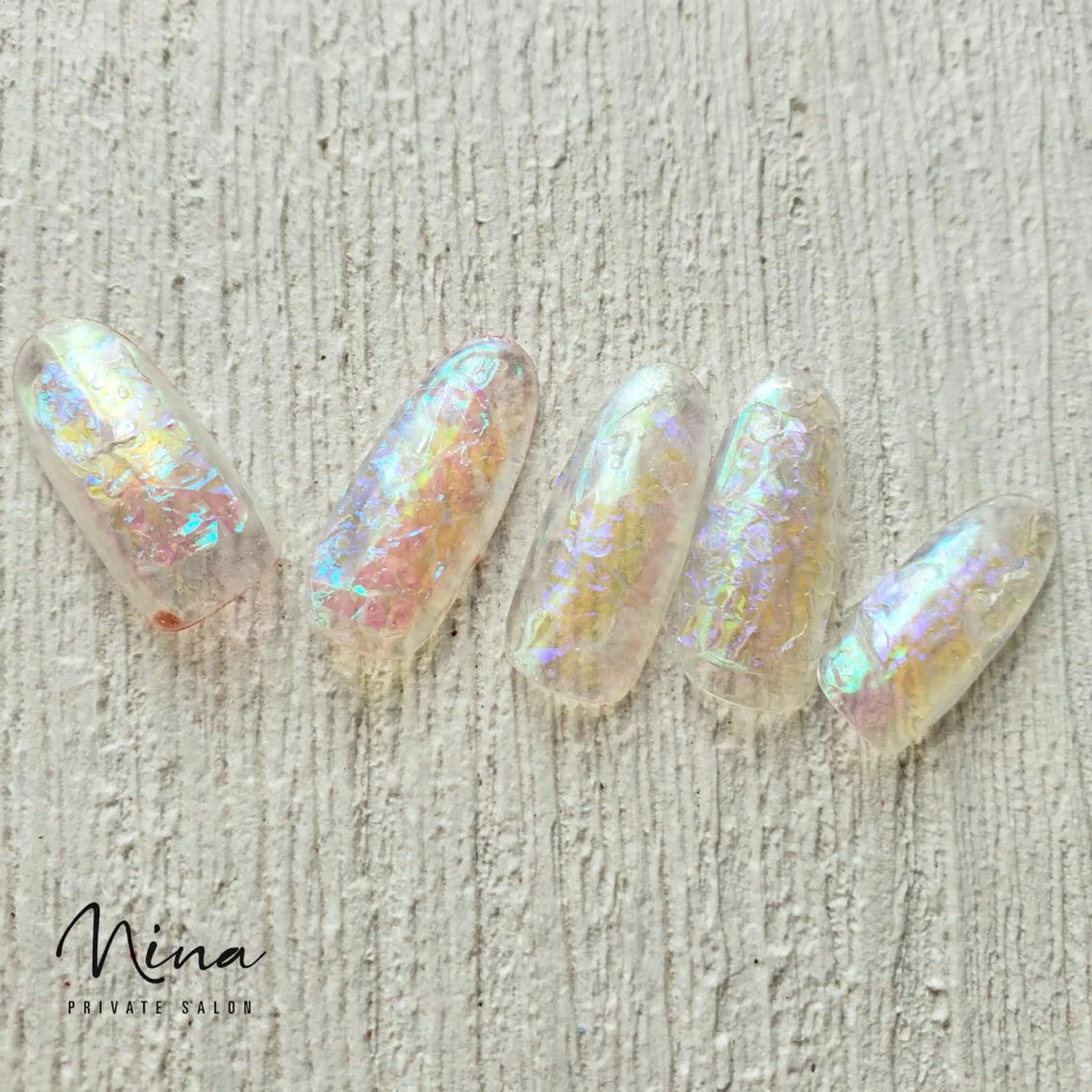 ネイル 氷ネイル・うるうるネイル ネイル＆フットケアサロンアイアムアイ所属・ネイリスト モリシタのネイルデザイン