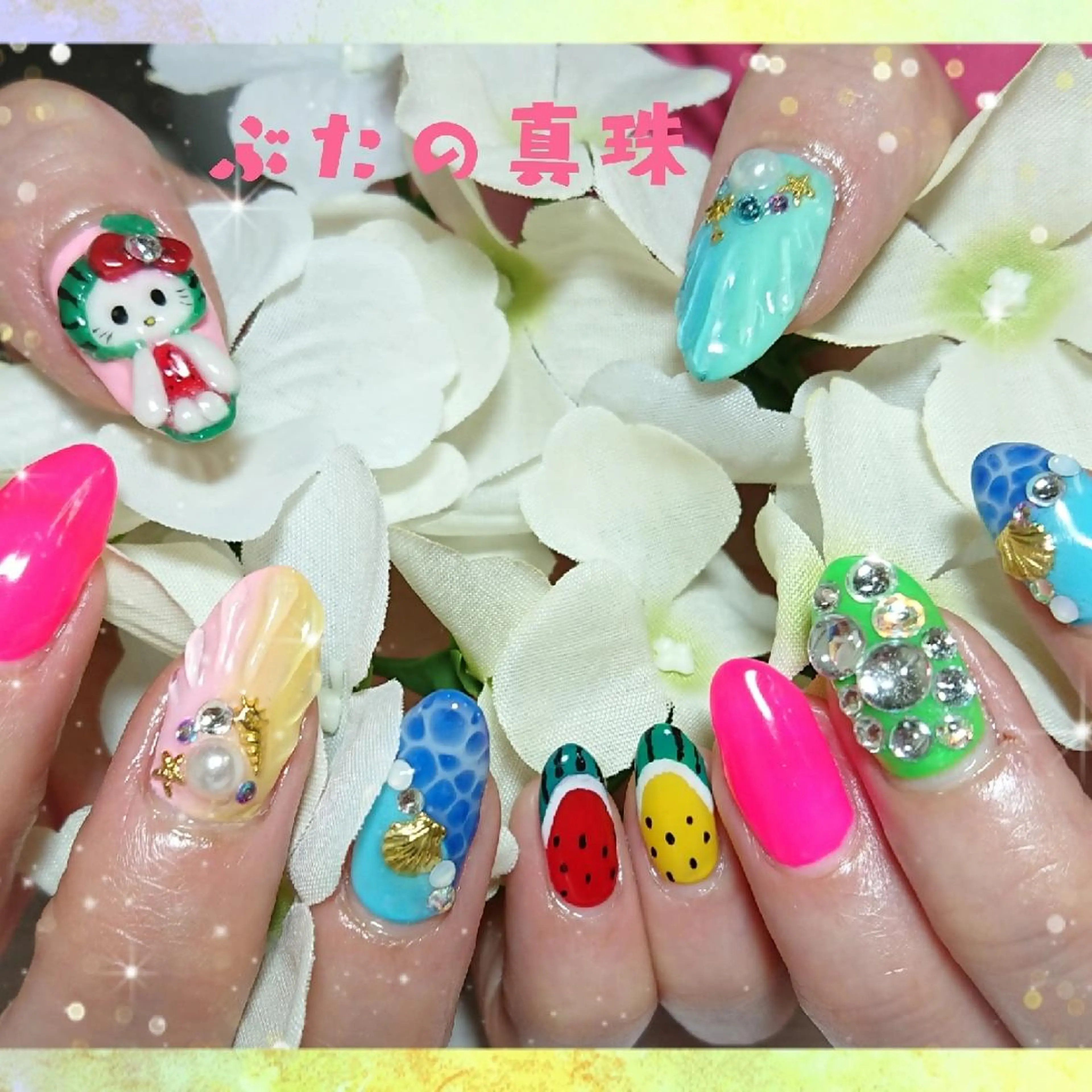 ネイル ハンドネイル 林 珠里のネイルデザイン