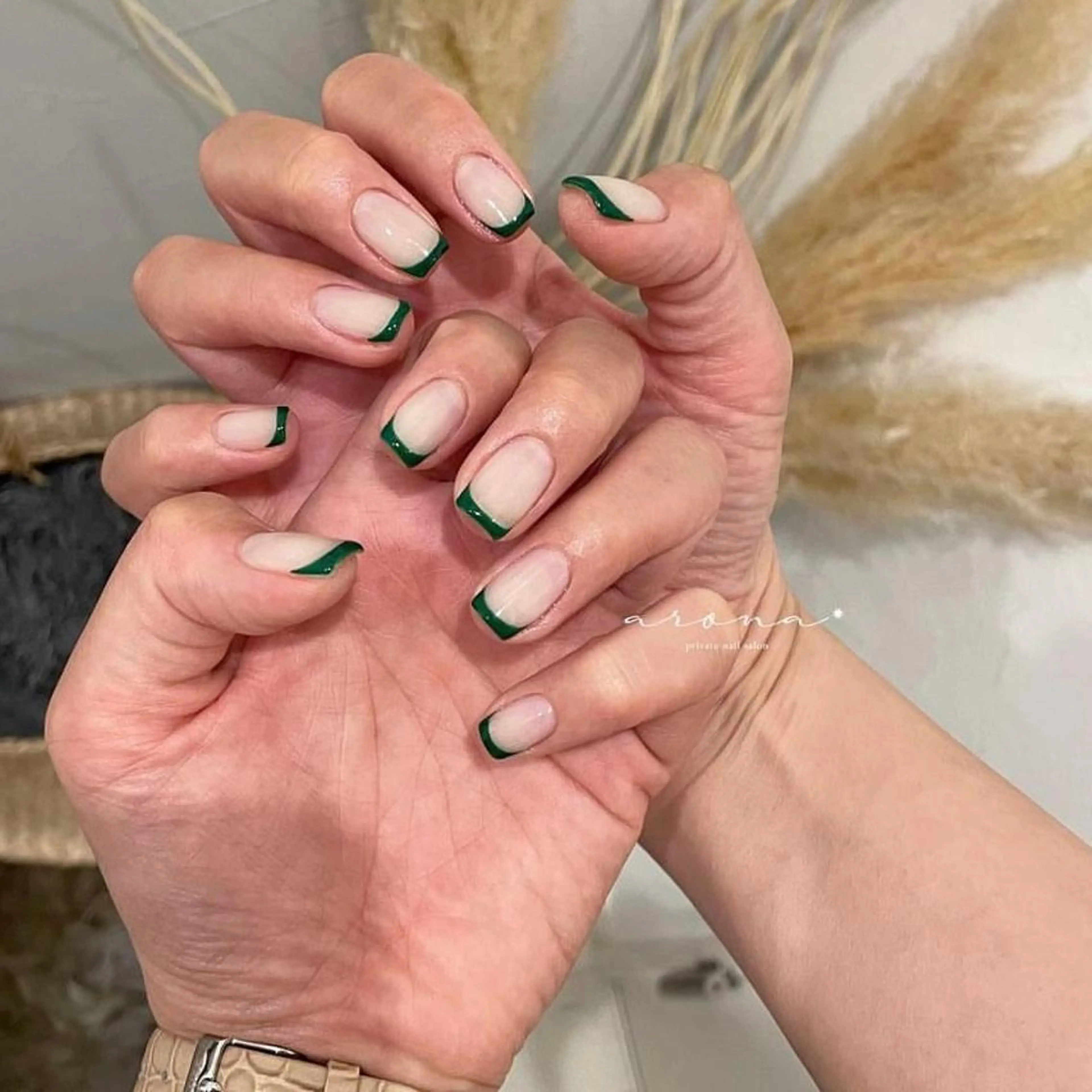 ネイル フレンチネイル ハンドネイル nail salon ✷aronaのネイルデザイン