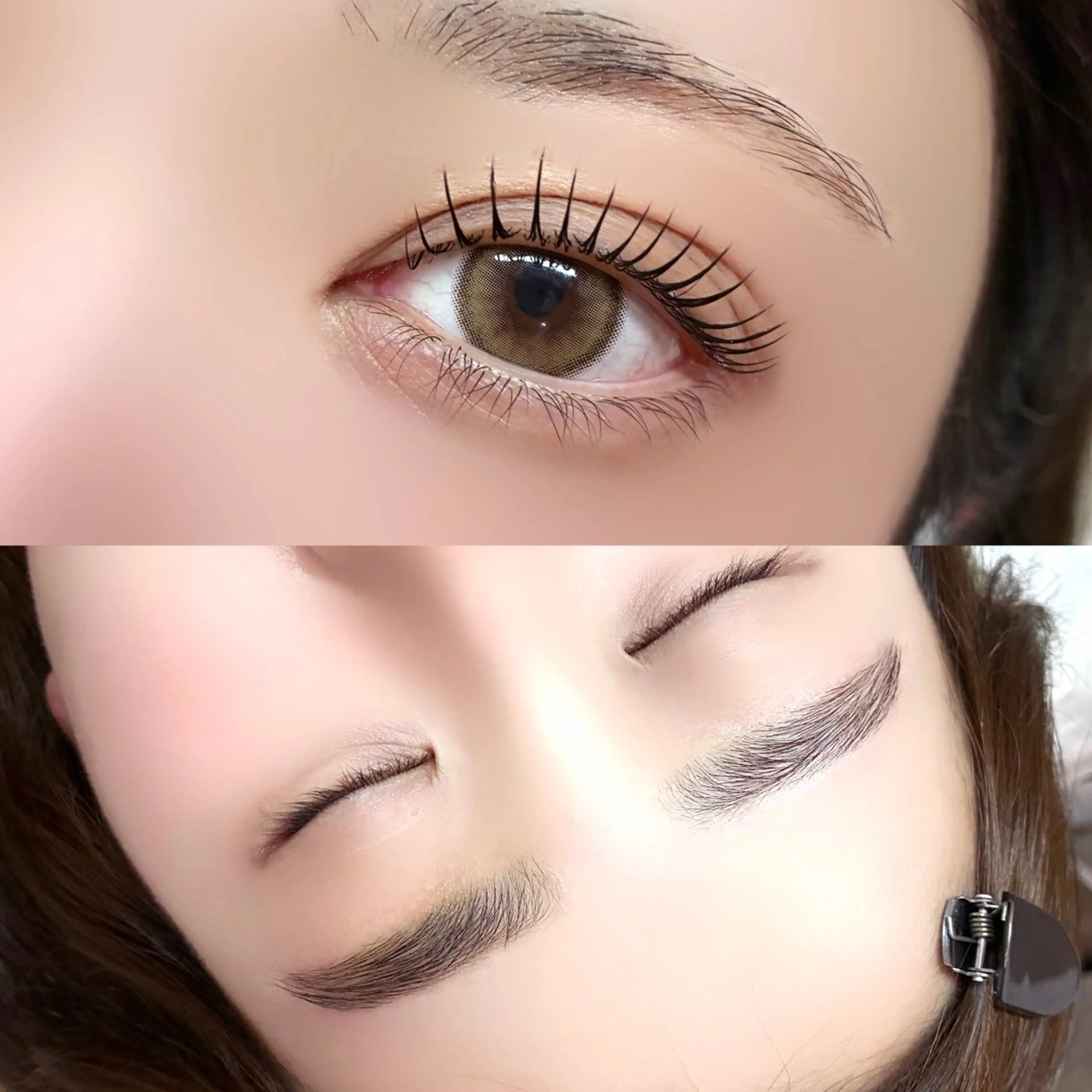 アイブロウWax(間引きなし)+まつげパーマ🐾の写真