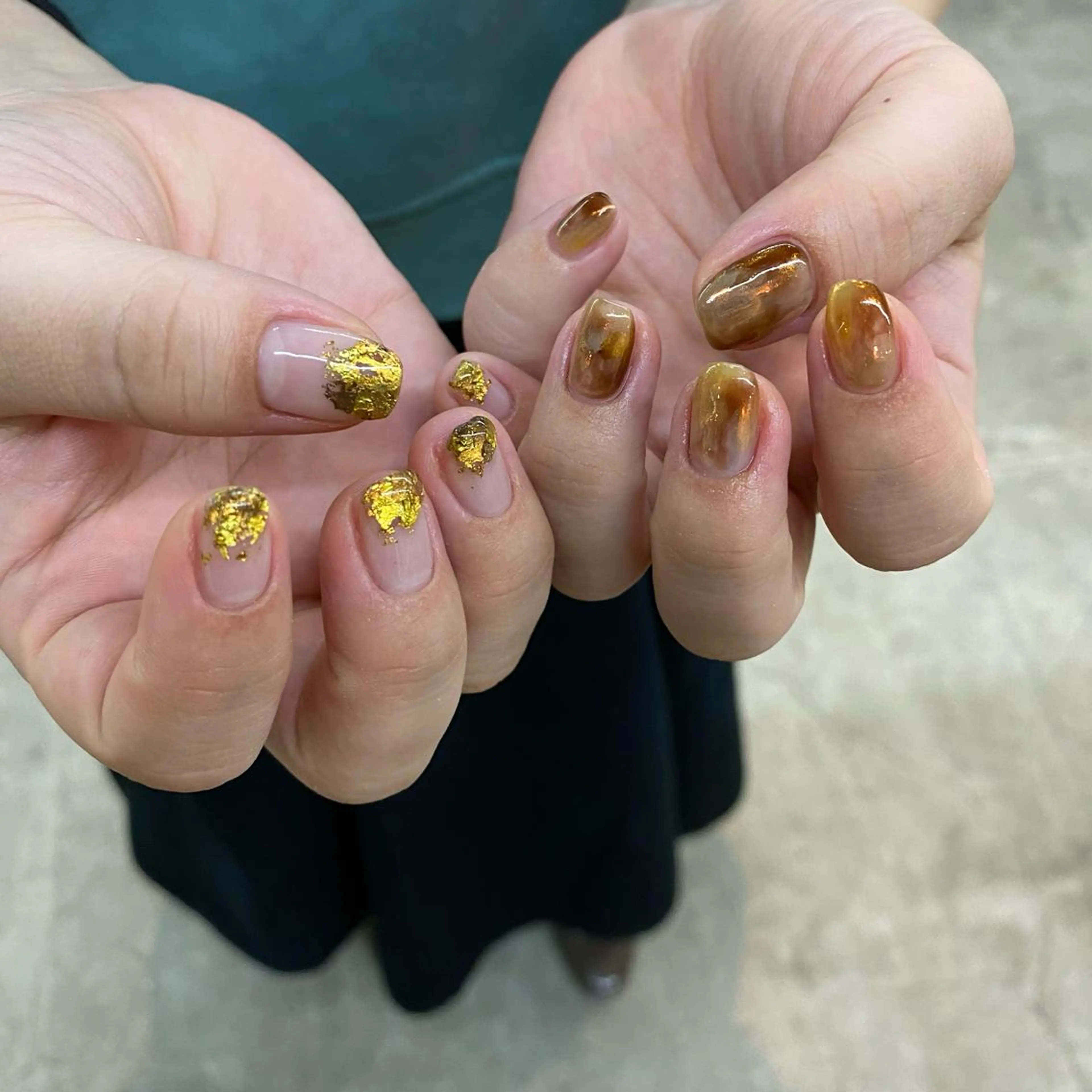 ネイル 氷ネイル・うるうるネイル ハンドネイル 栗林 実莉のネイルデザイン