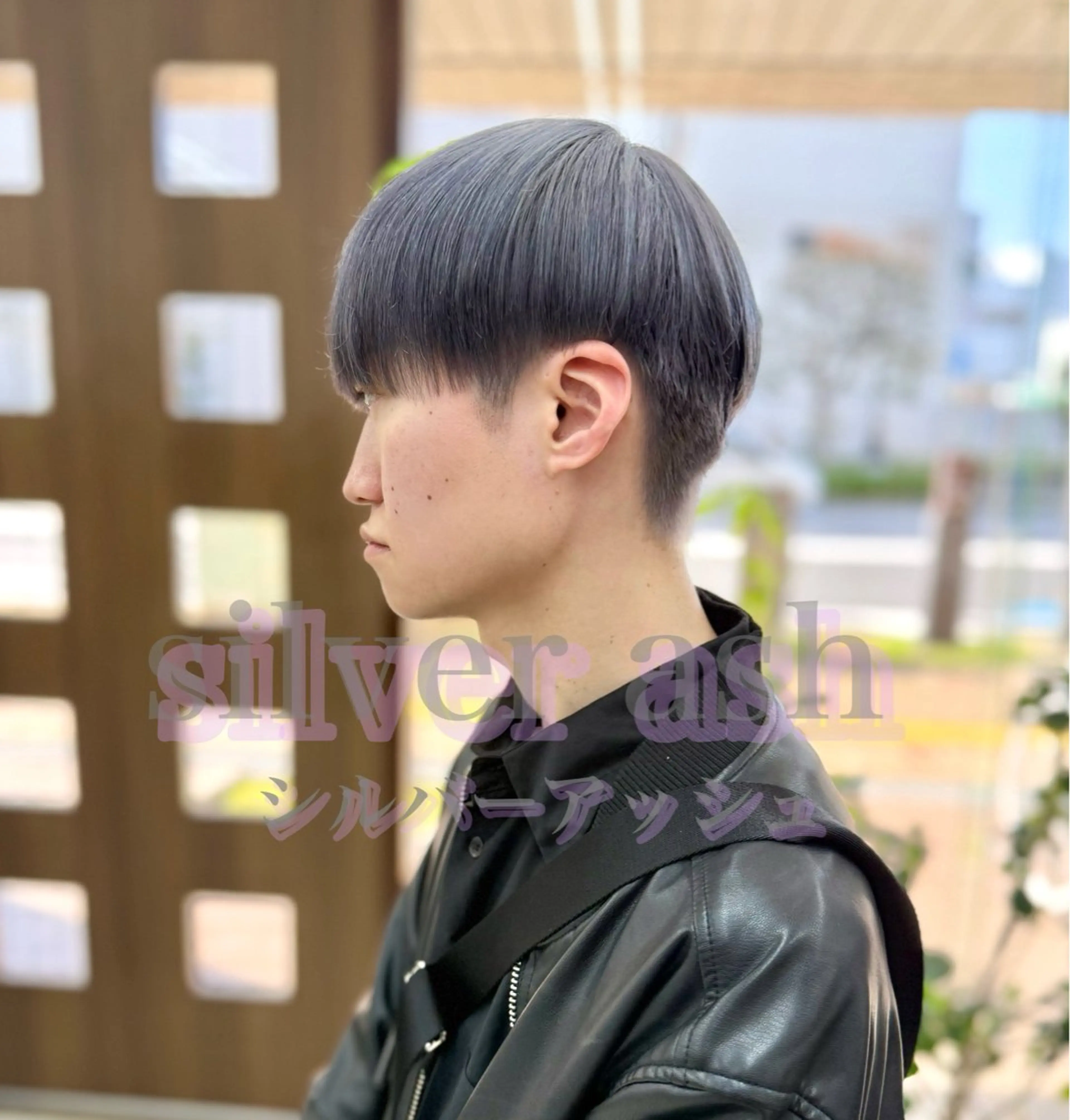 ショート カラー メンズ アッシュ シルバー シルバーアッシュ ヘアカラー メンズパーマの達人 / タカシマダイスケのヘアスタイル